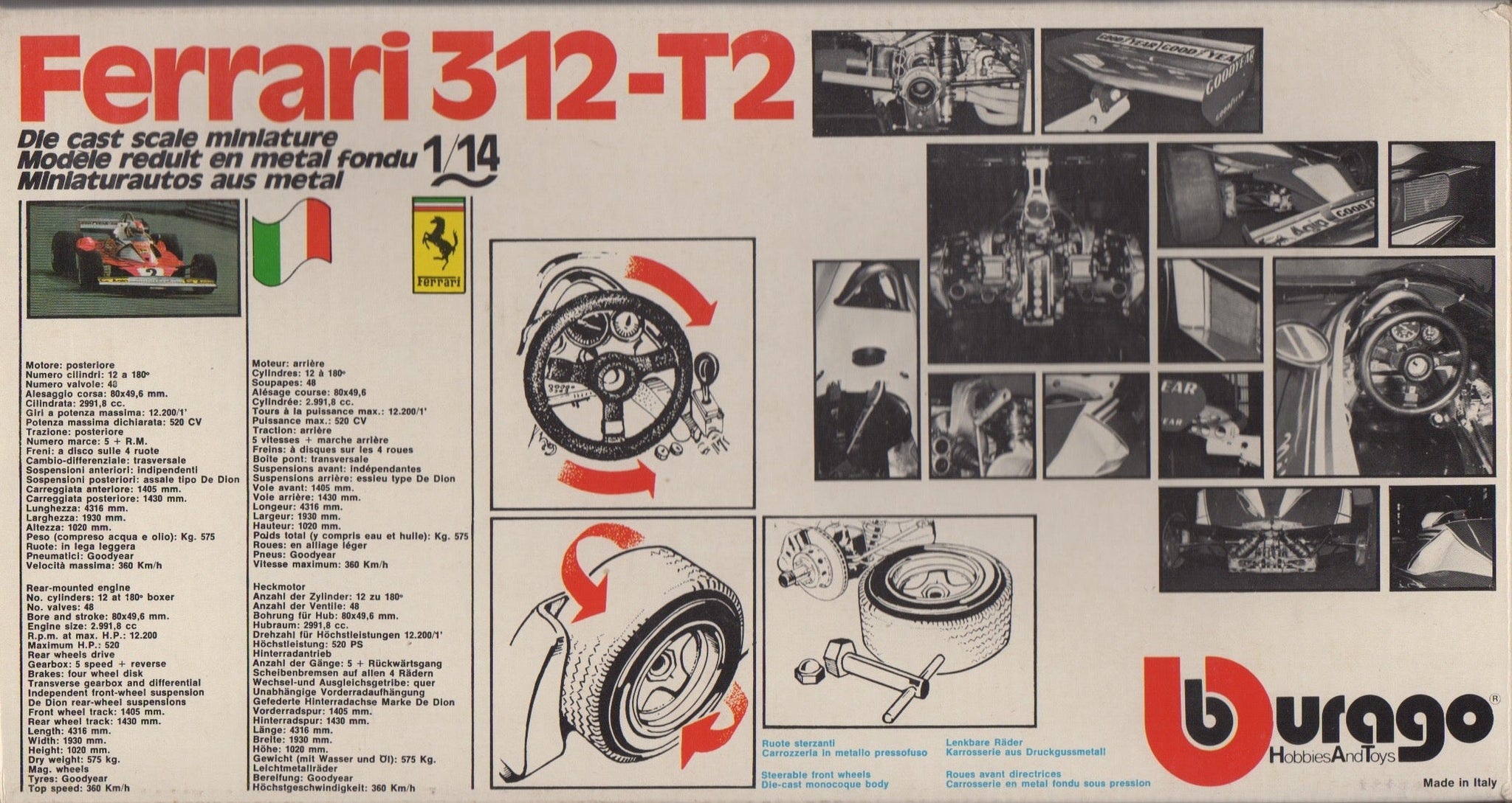 Ferrari F1 312 T2 Niki Lauda N.1 by BBurago 1:14 (2101)