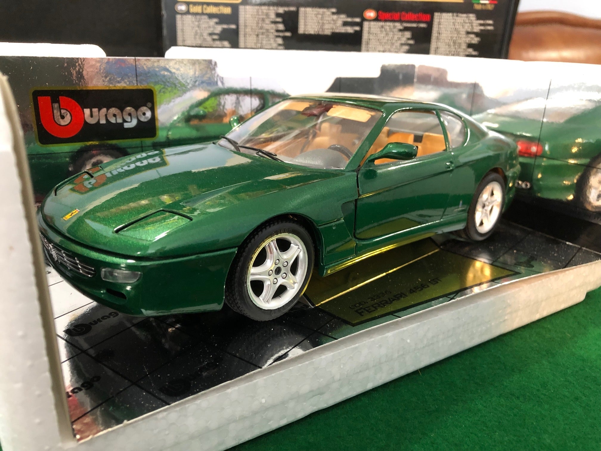 Ferrari 456 GT Metallic Green by BBurago 1:18