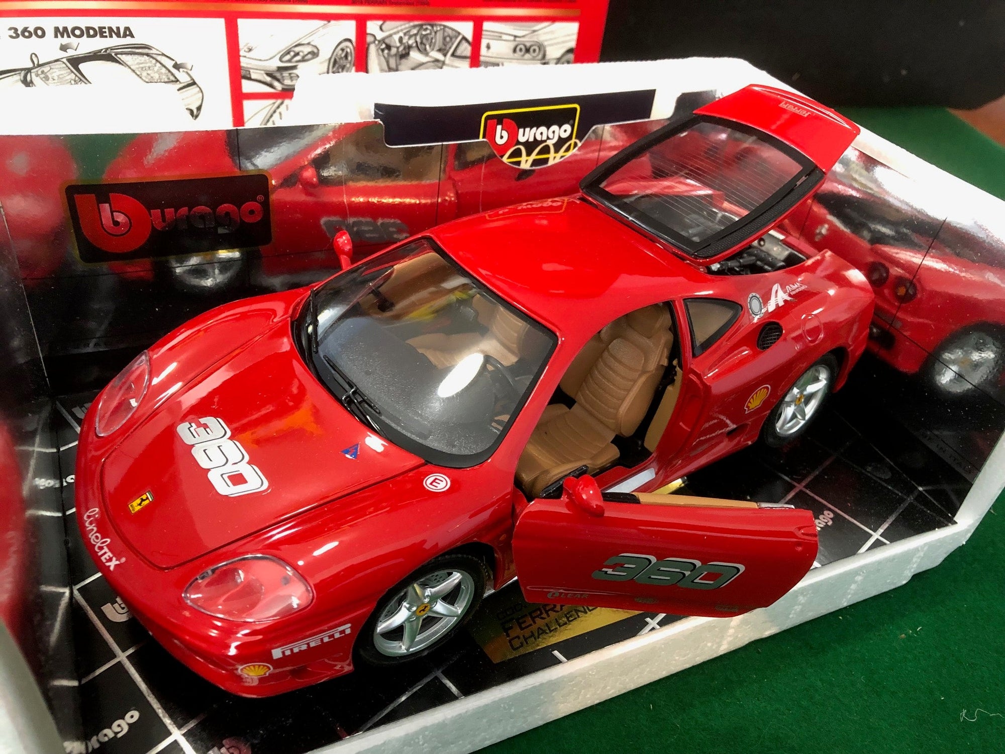 Ferrari 360 Modena Callenge Red by BBurago 1:18