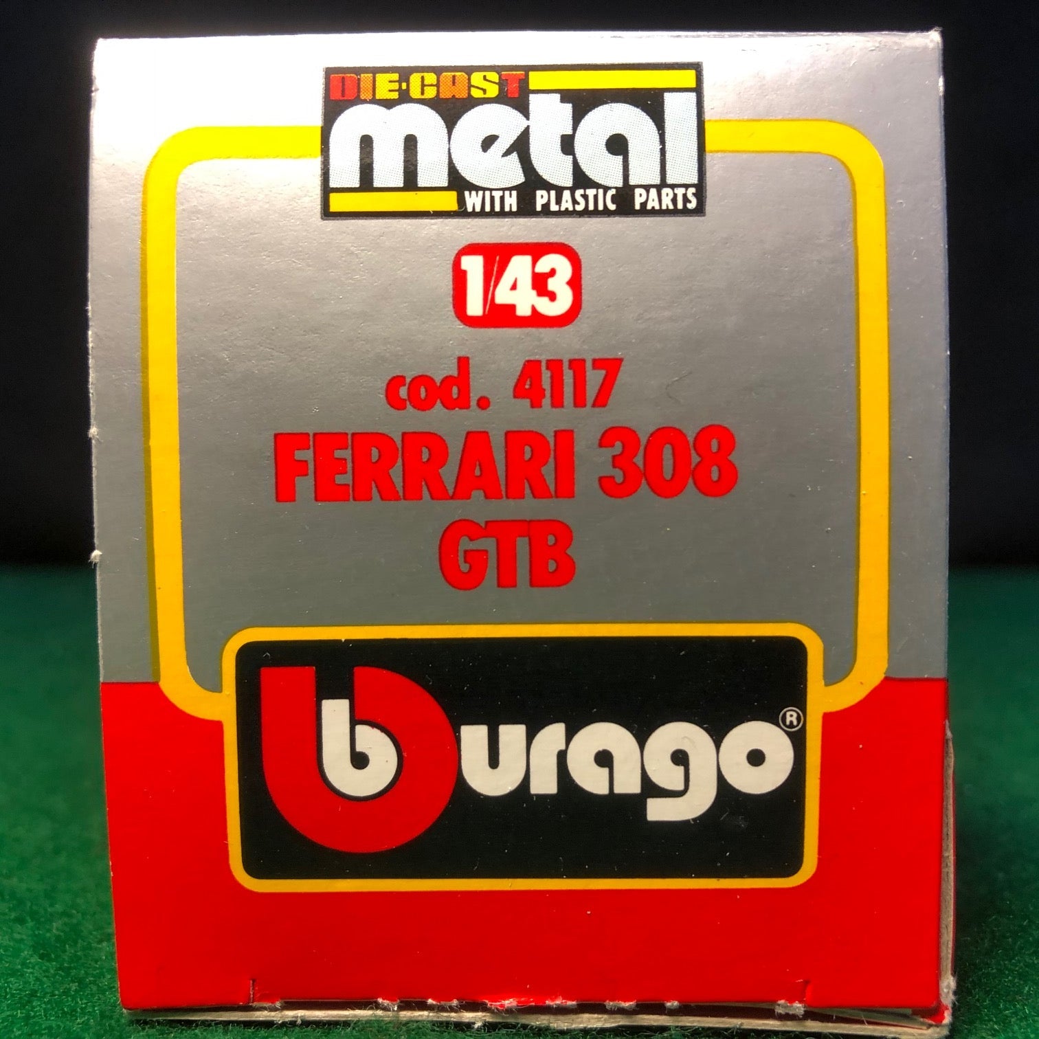 Ferrari 308 GTB Rally N 32 Saba Blue by BBurago 1:43 (4117)