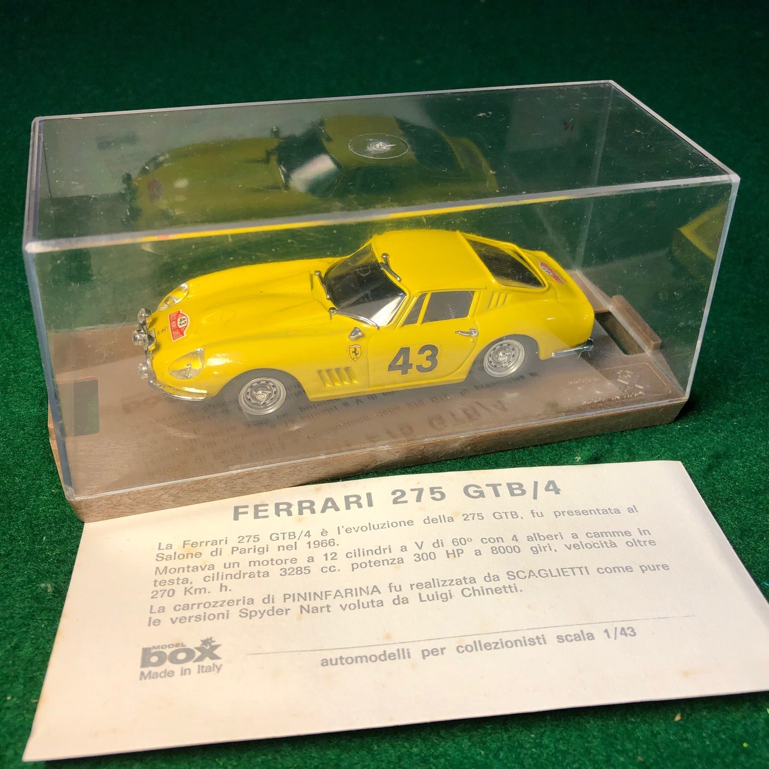 Ferrari 275 GTB/4 Rally di Montecarlo 1966 Pianta & Lippi by Box Model 1:43 (8429)