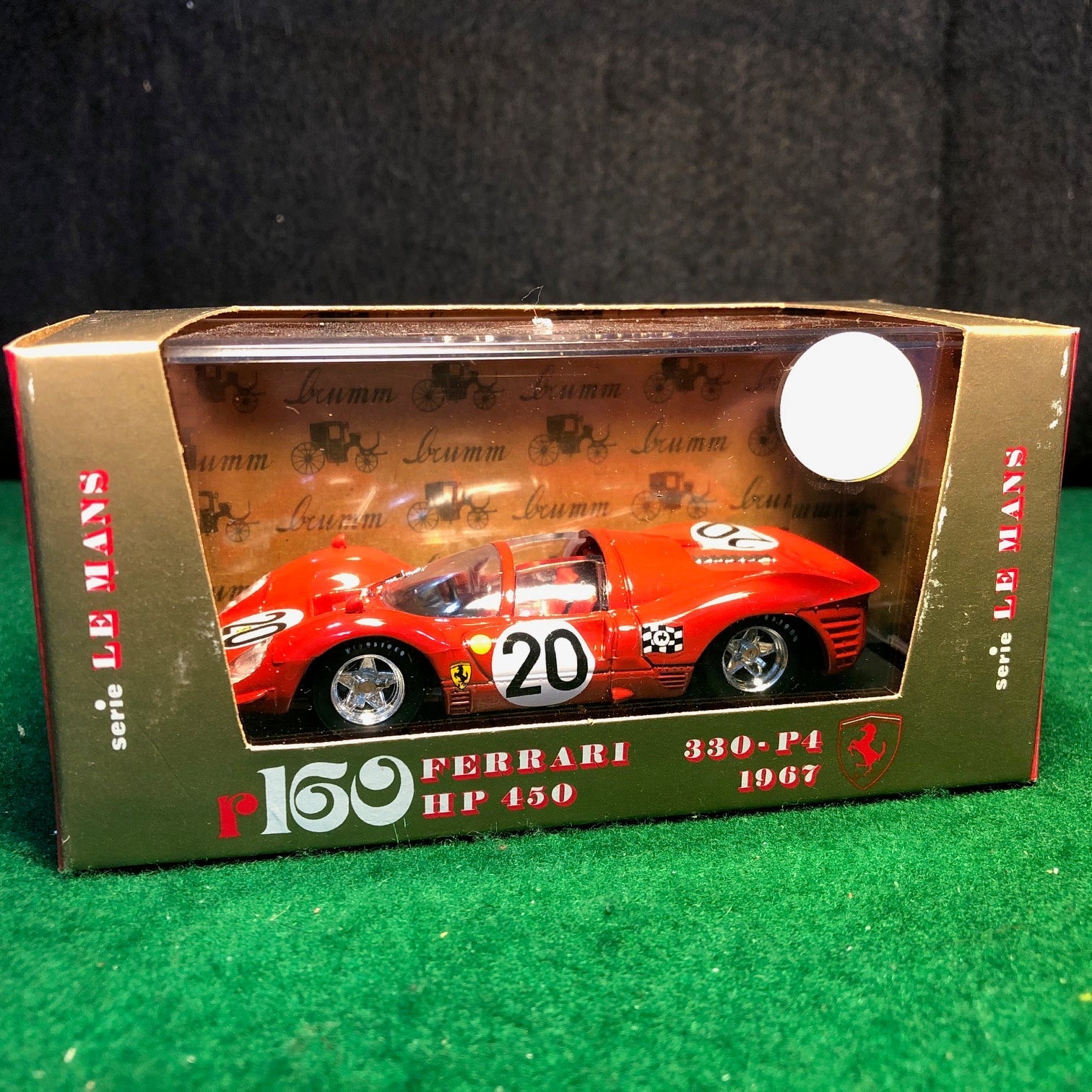 Ferrari 330 P4 Spyder N 20 24H Le Mans 1967 N27 Amon / Vaccarella by Brumm 1:43 (r160)