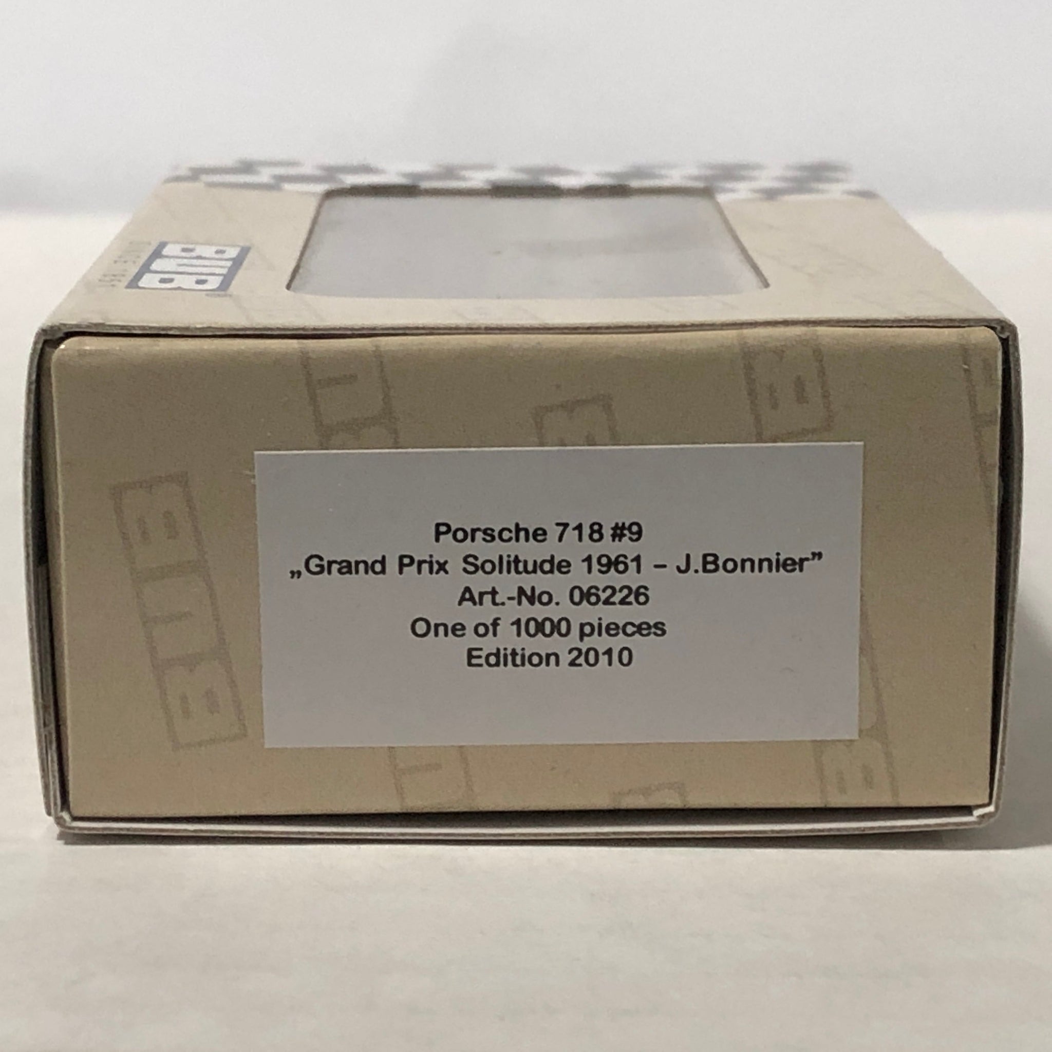 Porsche 718 1961 GP Solitude N 9 J Bonnier by Bub 1:87 (06226)(Ltd Ed)