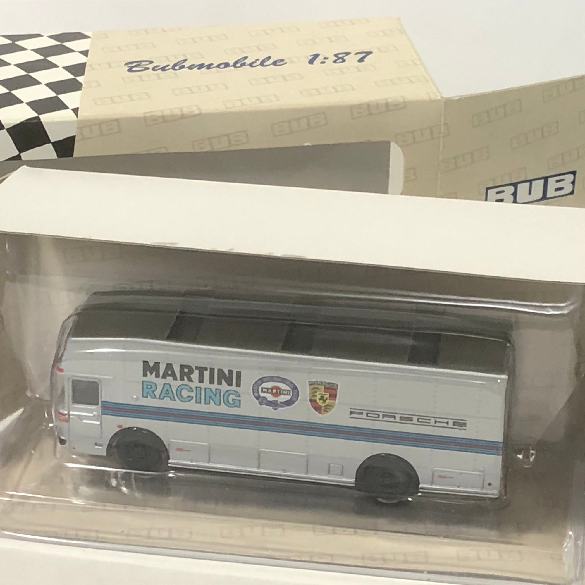 Mercedes-Benz Transporter Porsche Martini Racing by Bub 1:87 (07152)