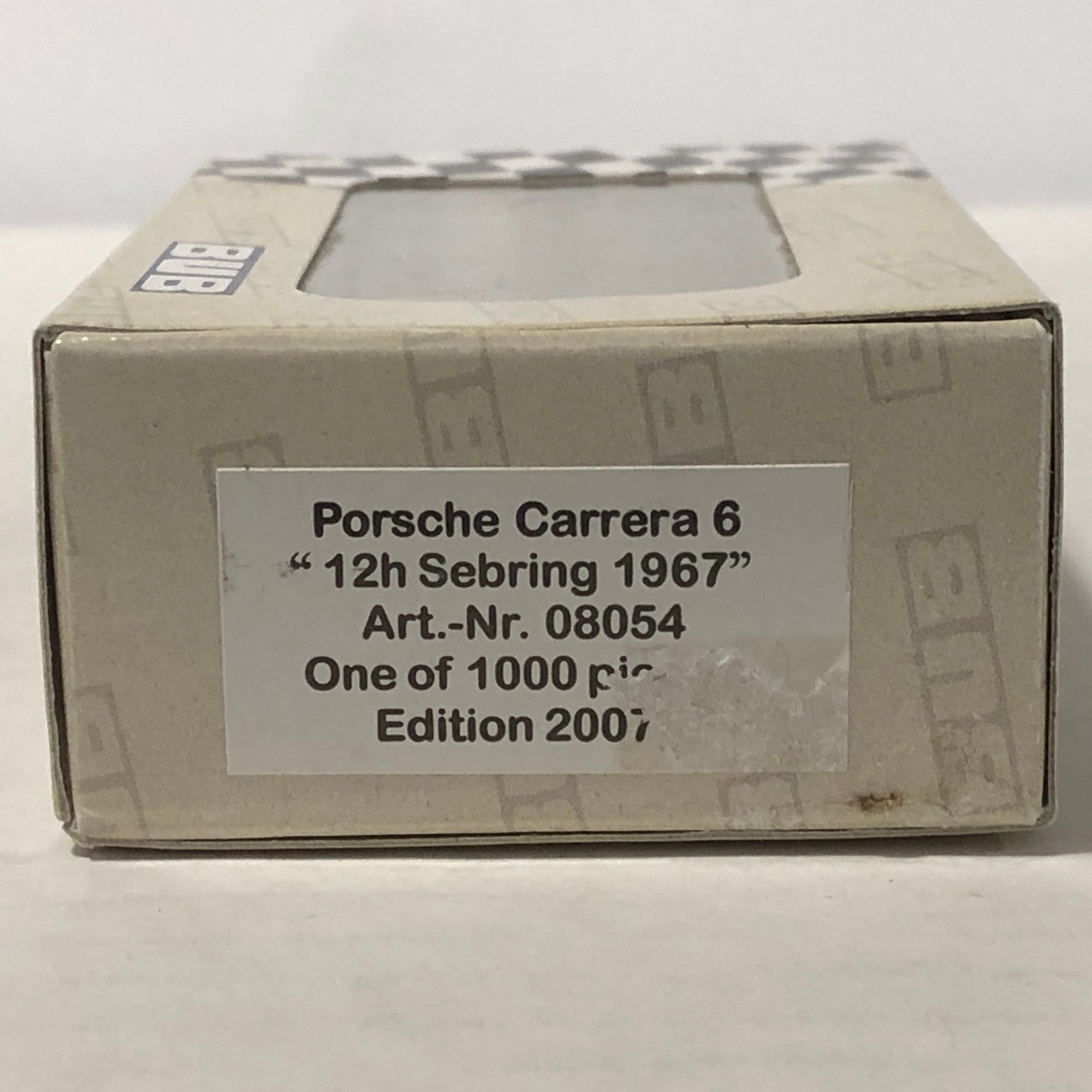 Porsche Carrera 6 1967 12 Hr Of Sebring N 42 by Bub 1:87 (08054)(Ltd Ed)