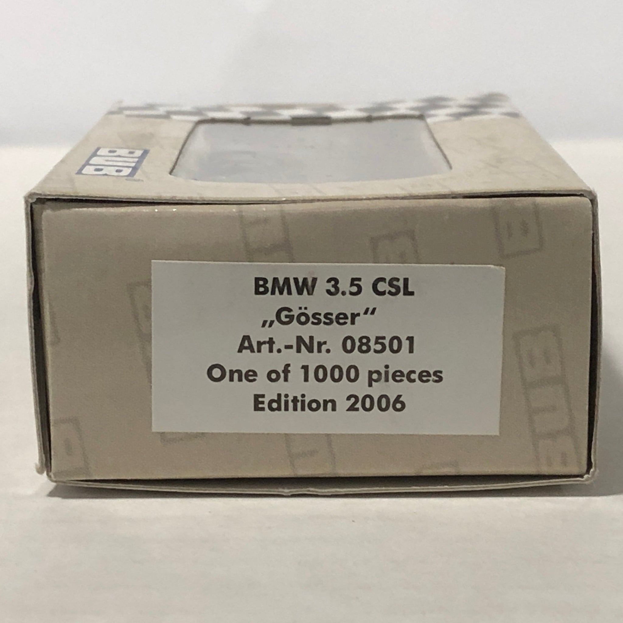 BMW 3.5 CSL Gosser N 43 by Bub 1:87 (08501)(Ltd Ed)(Ltd Ed)