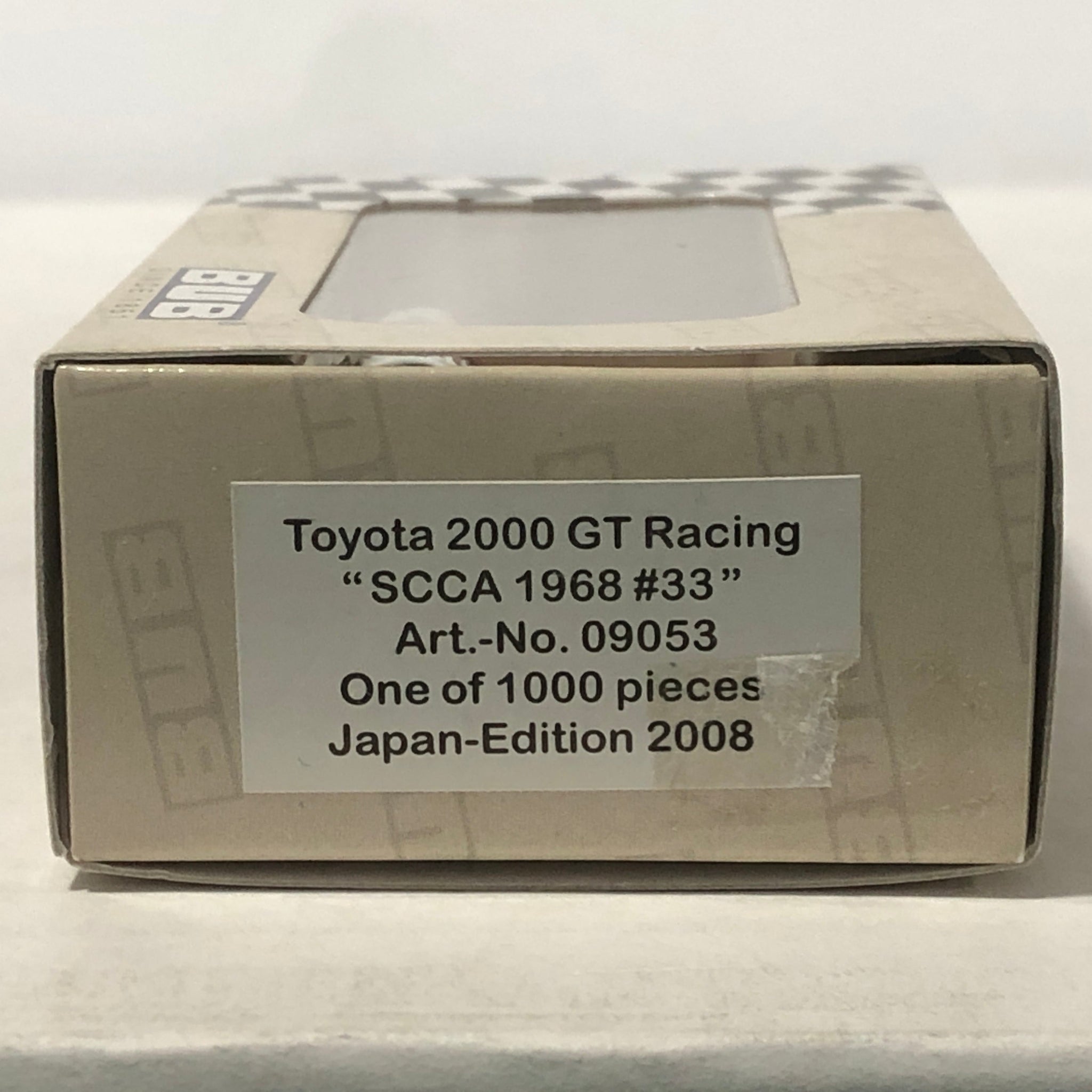 Toyota 2000 GT racing 1968 SCCA N 33 by Bub 1:87 (09053)(Ltd Ed)