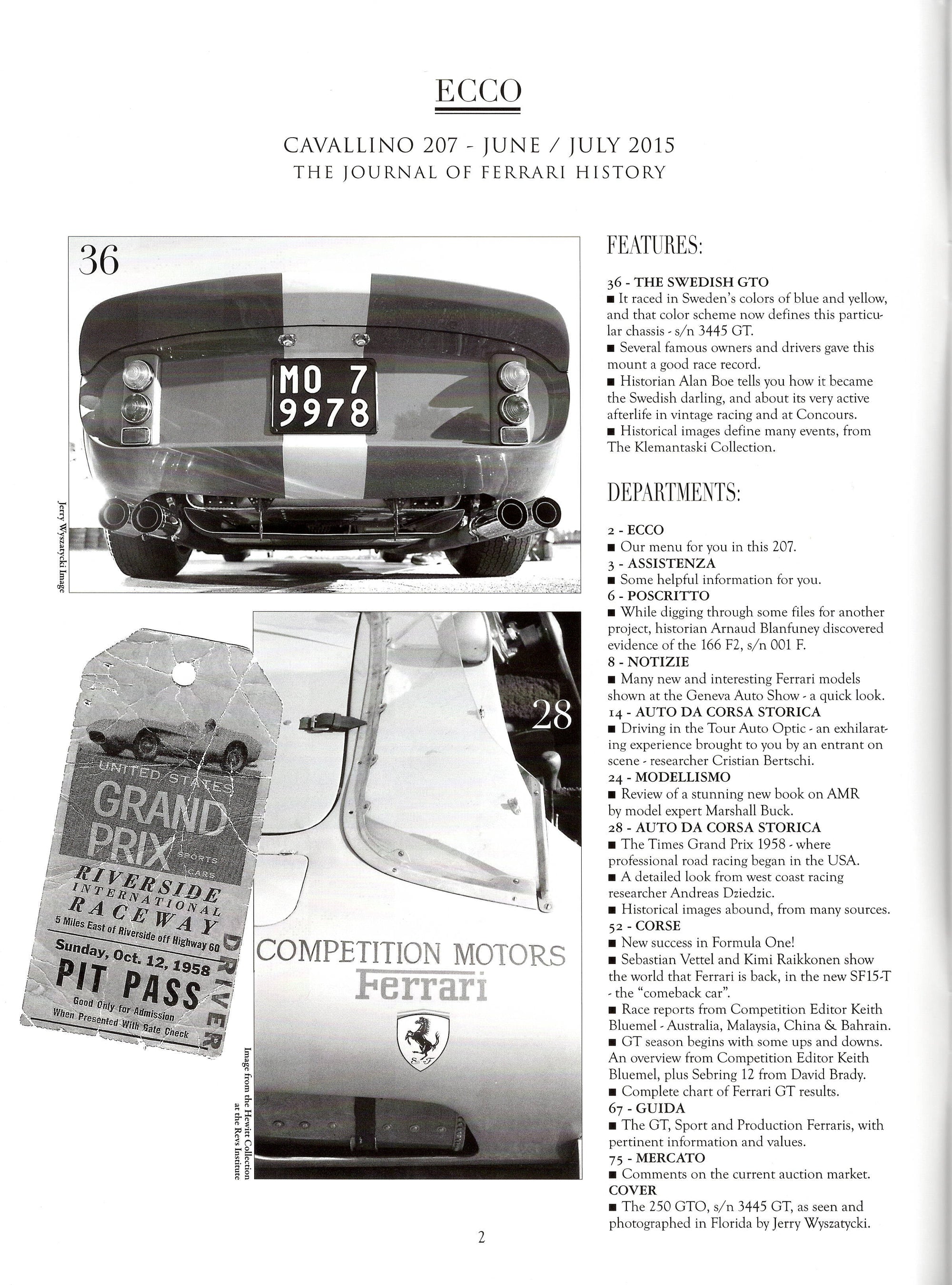 Cavallino N 207 Ferrari Magazine