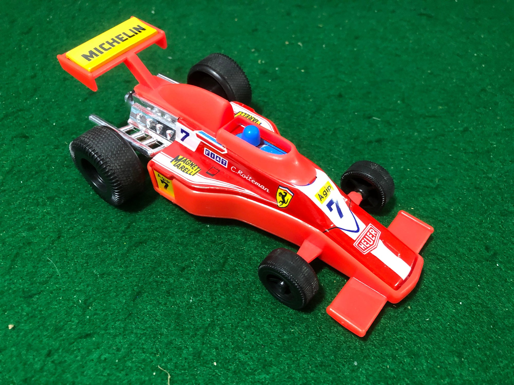 Ferrari F1 N 7 C Roiteman Motorized Tin & Plastic