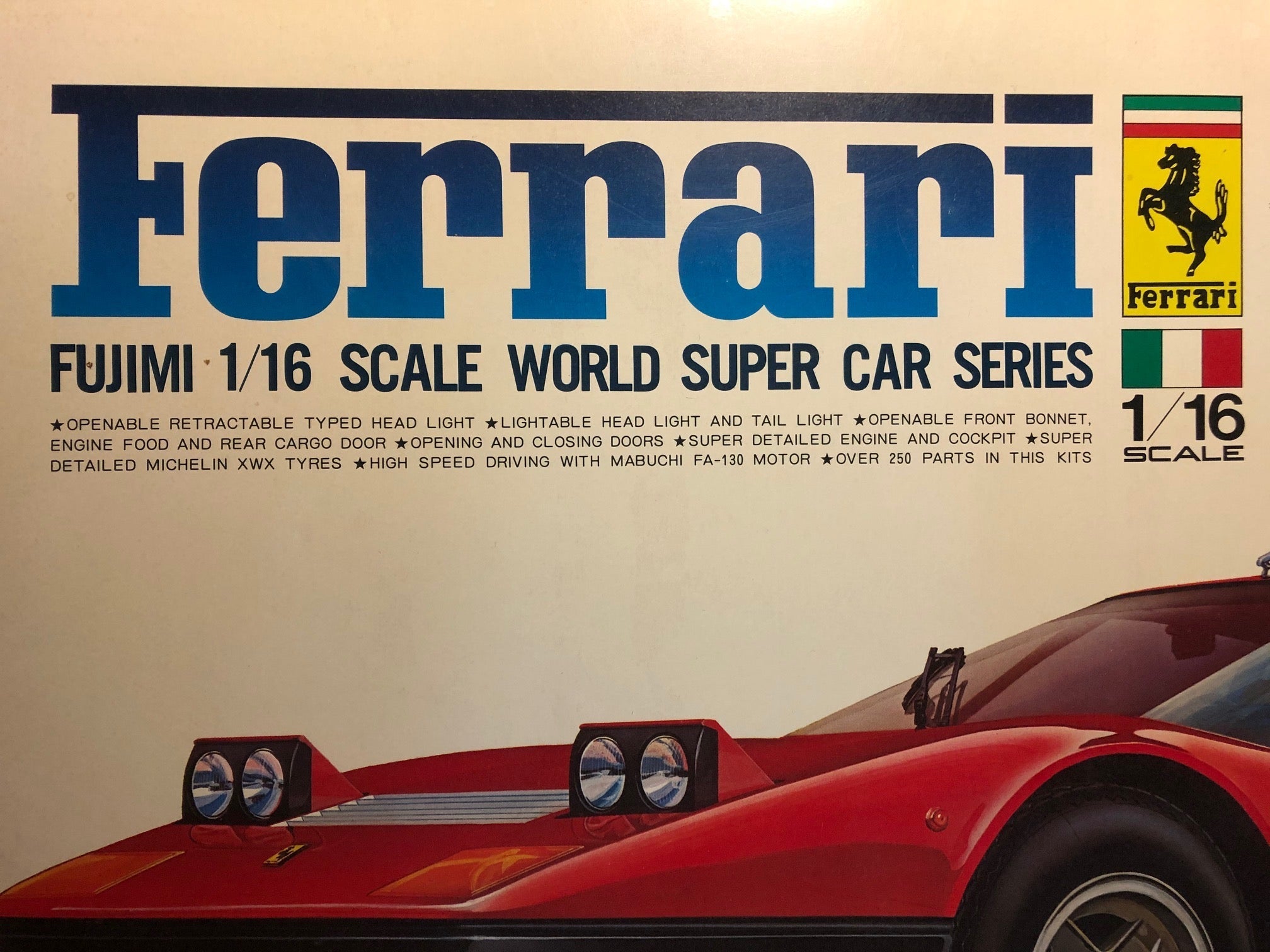 Ferrari BB512 Motorizable Kit by Fujimi 1:16 (RC103)
