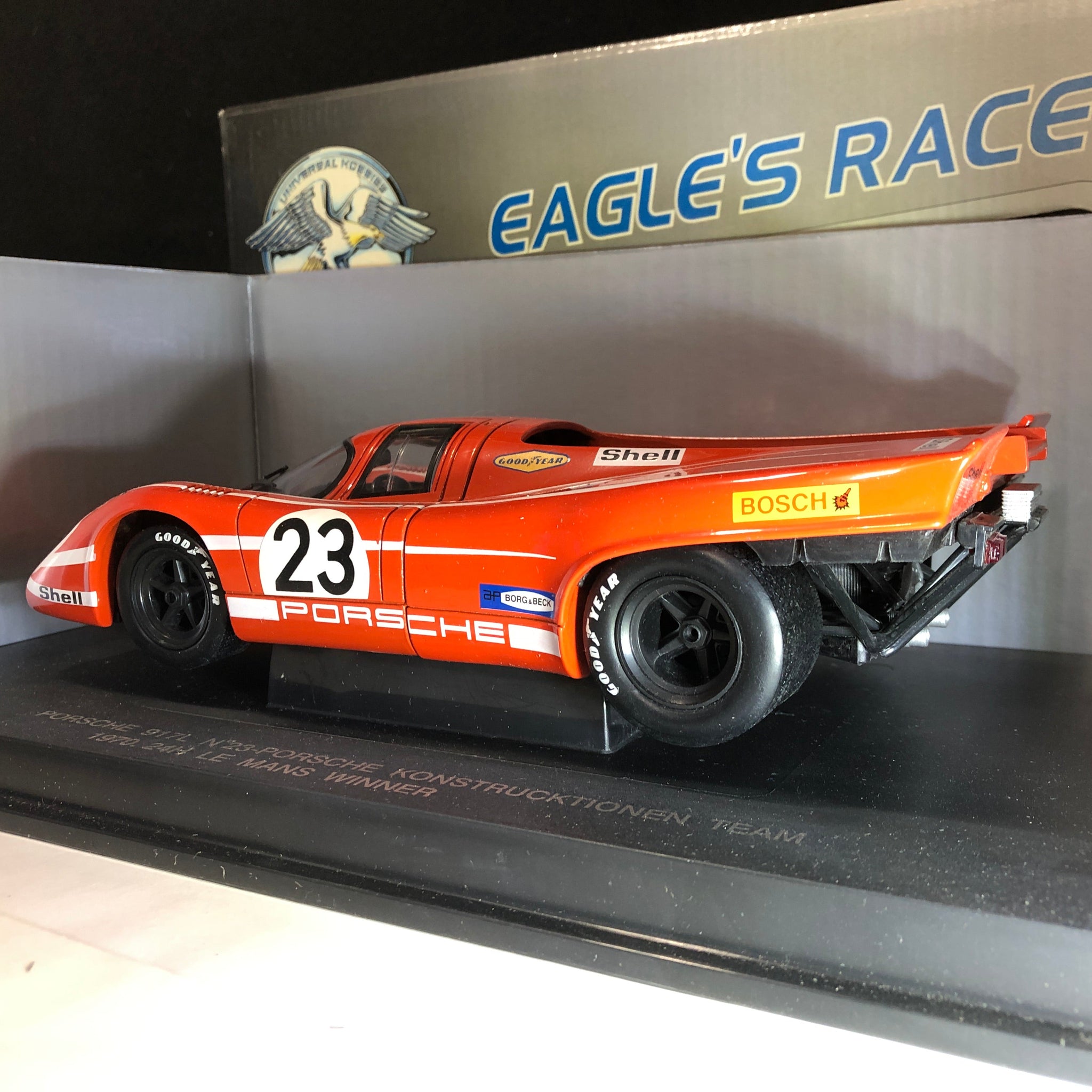 Porsche  917K 4.9L Team Salzburg N 23 Winner 24h Le Mans 1970 H Hermann - R Attwood by Eagle's Race 1:18 (3902)