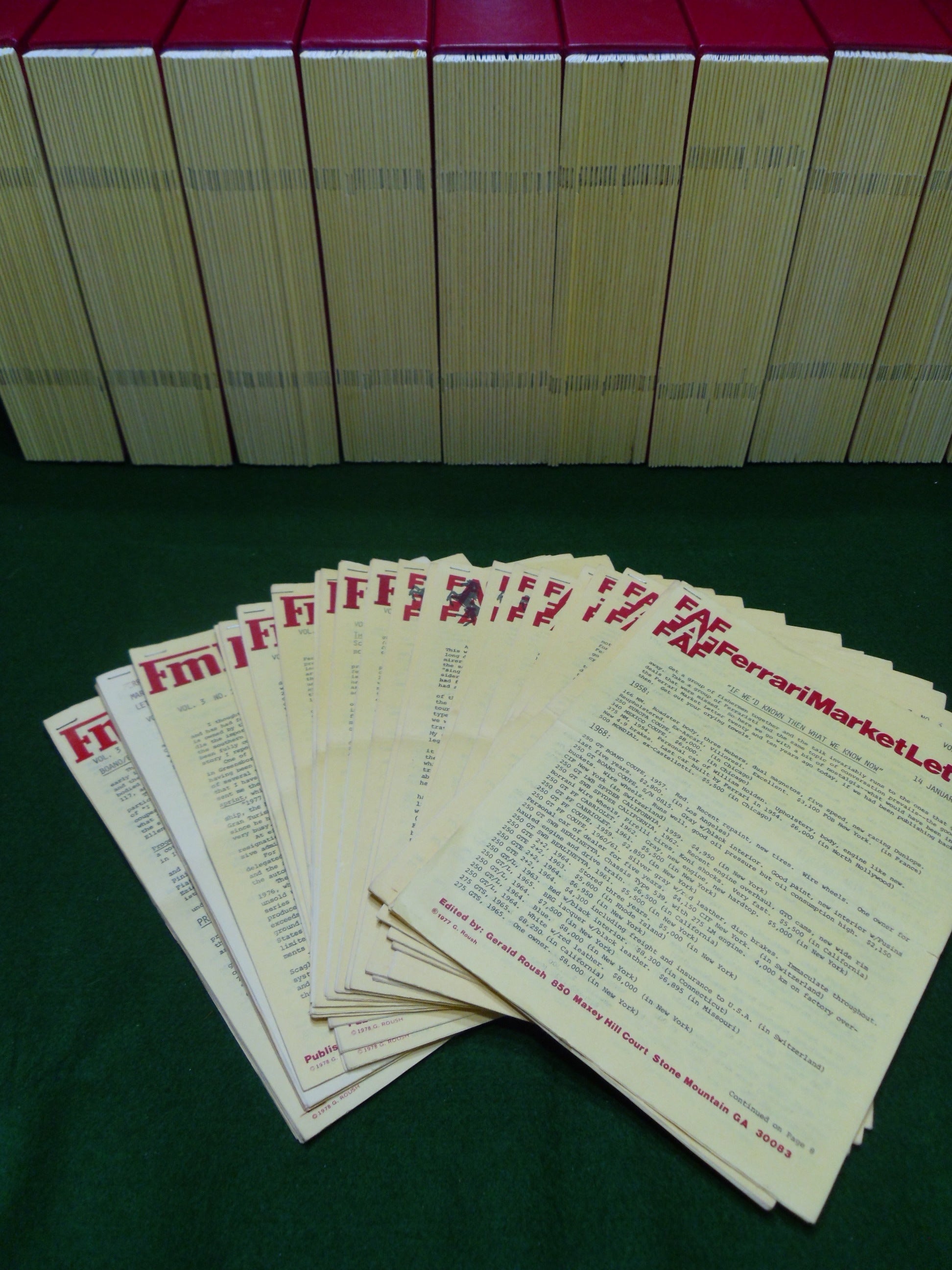 Ferrari Market Letter Vol.  3 1978