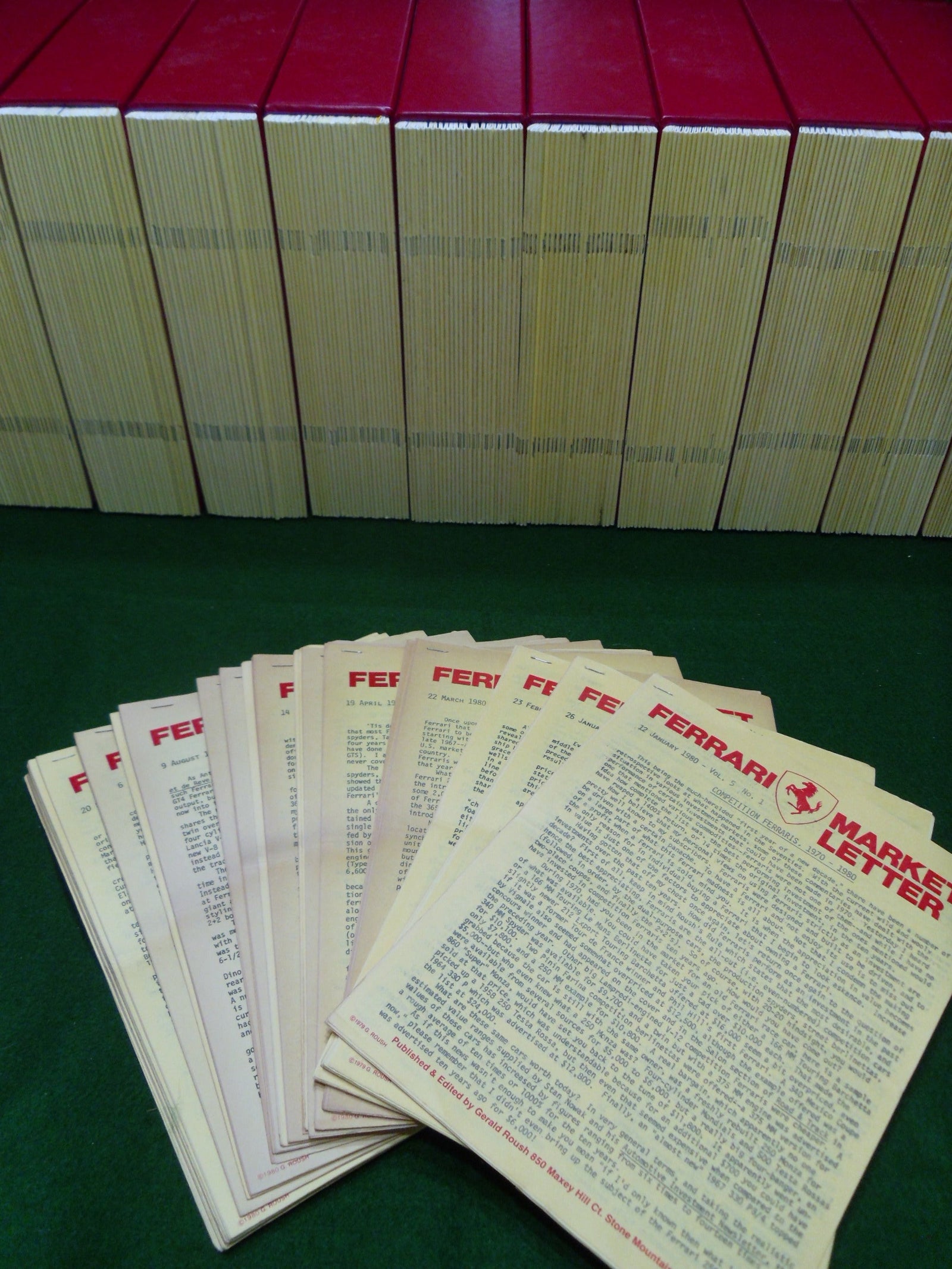 Ferrari Market Letter Vol.  5 1980