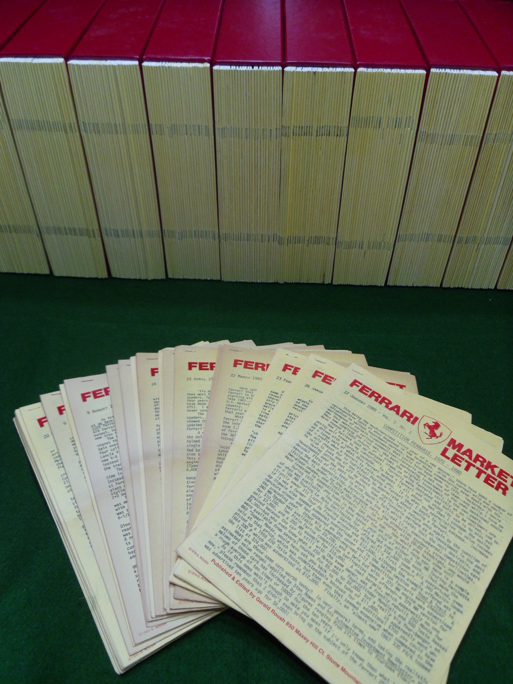 Ferrari Market Letter Vol.  5 1980