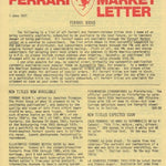 Ferrari Market Letter Vol.  6 N.11.1