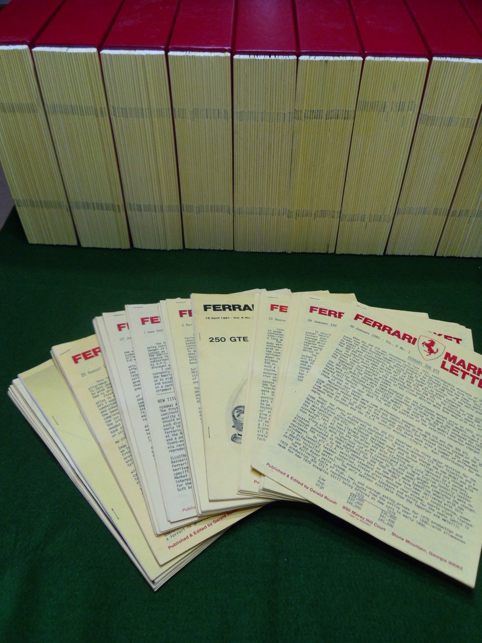 Ferrari Market Letter Vol.  6 1981