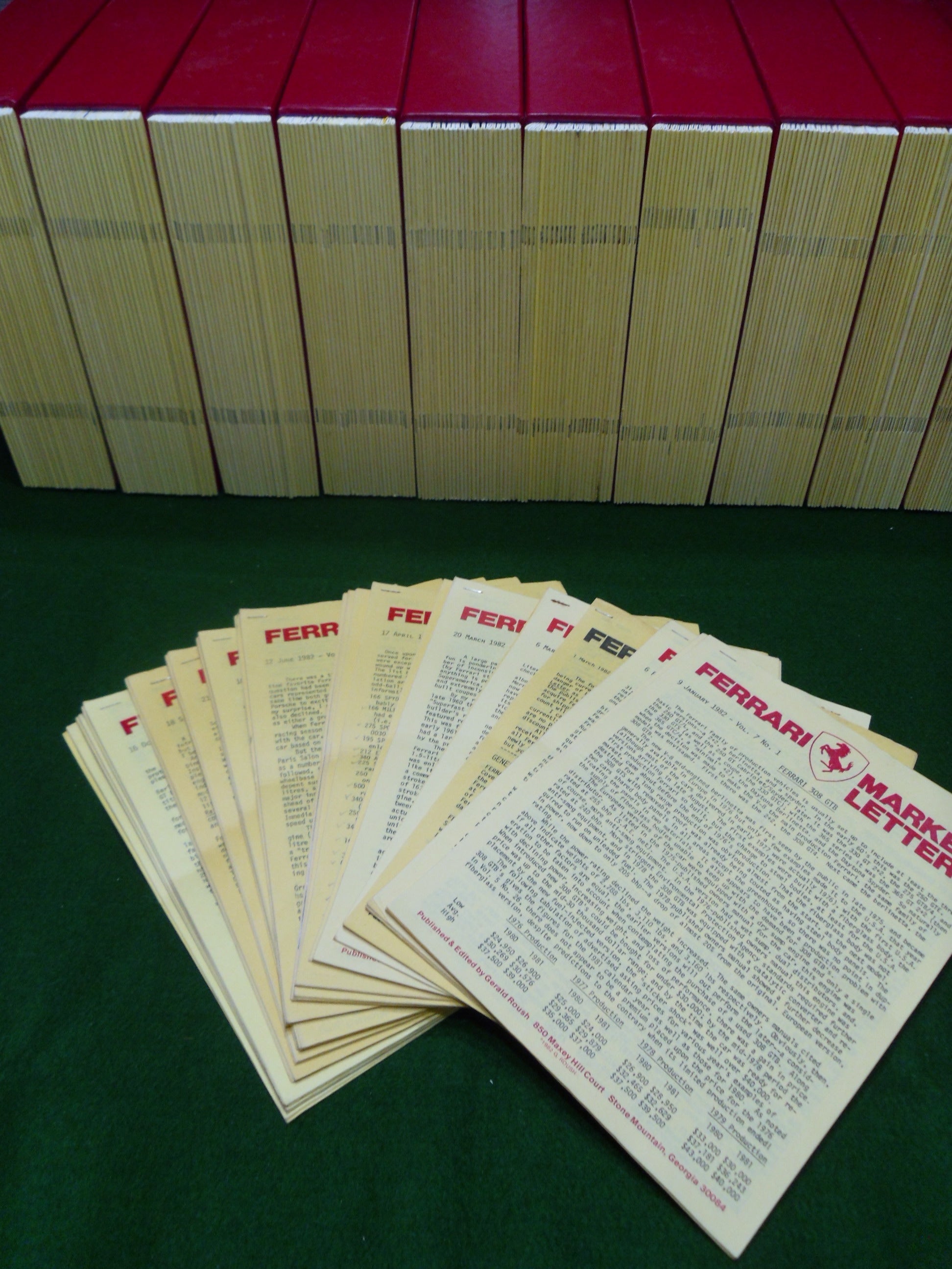 Ferrari Market Letter Vol.  7 1982