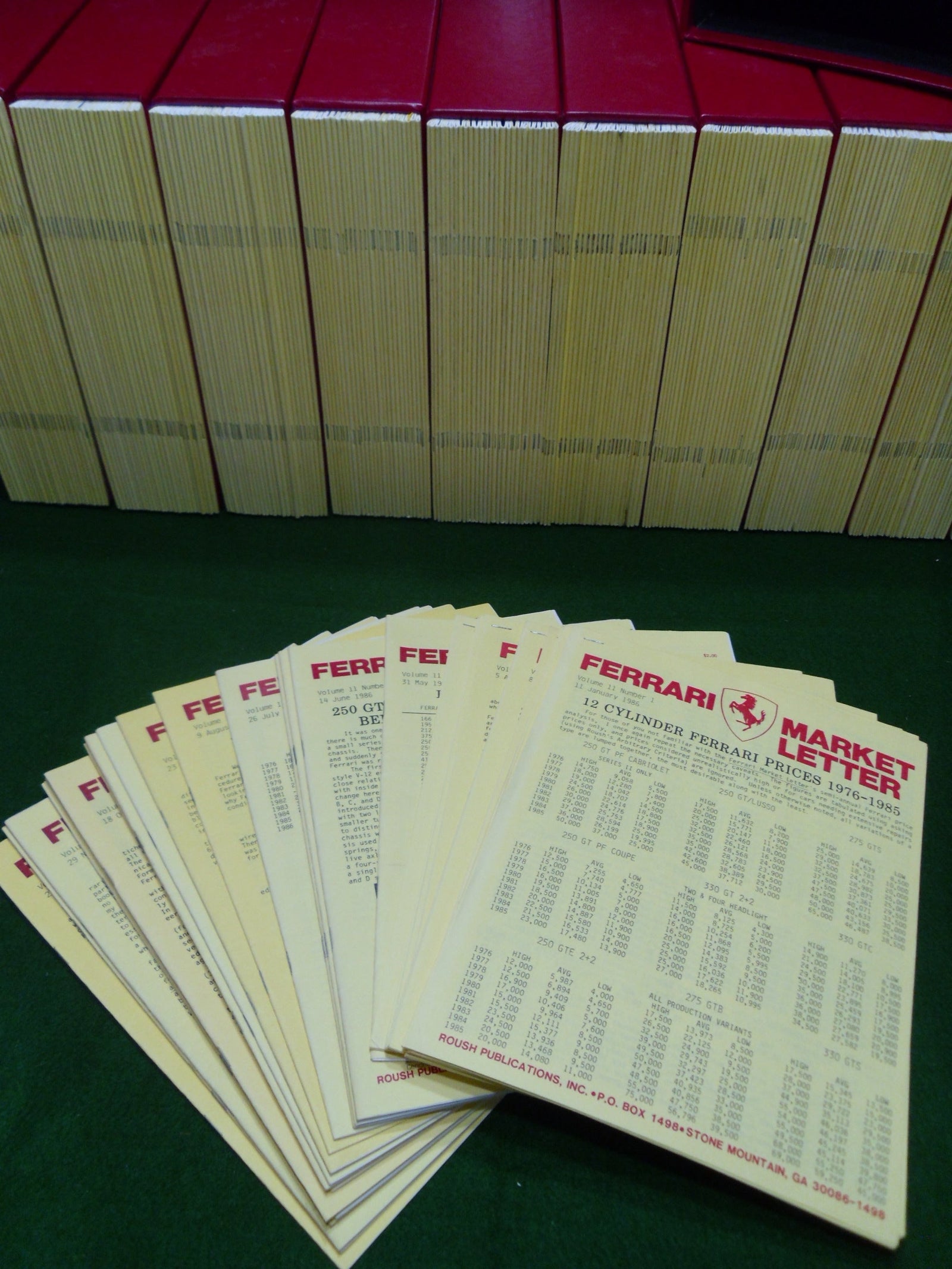 Ferrari Market Letter Vol. 11 1986