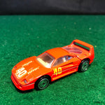 Ferrari F40 Red N 40 by HotWheels 1:64 (UH)(1468)(No box)