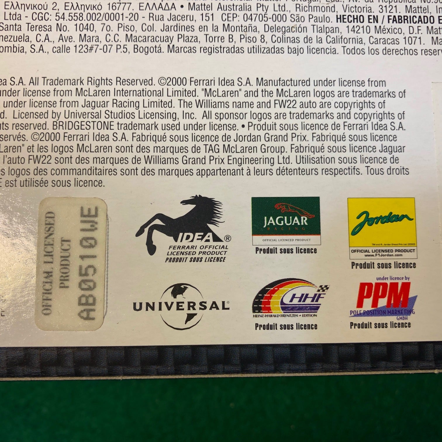 Ferrari F1-2000 Rubens Barrichello N 4 by HotWheels 1:43 (26749)