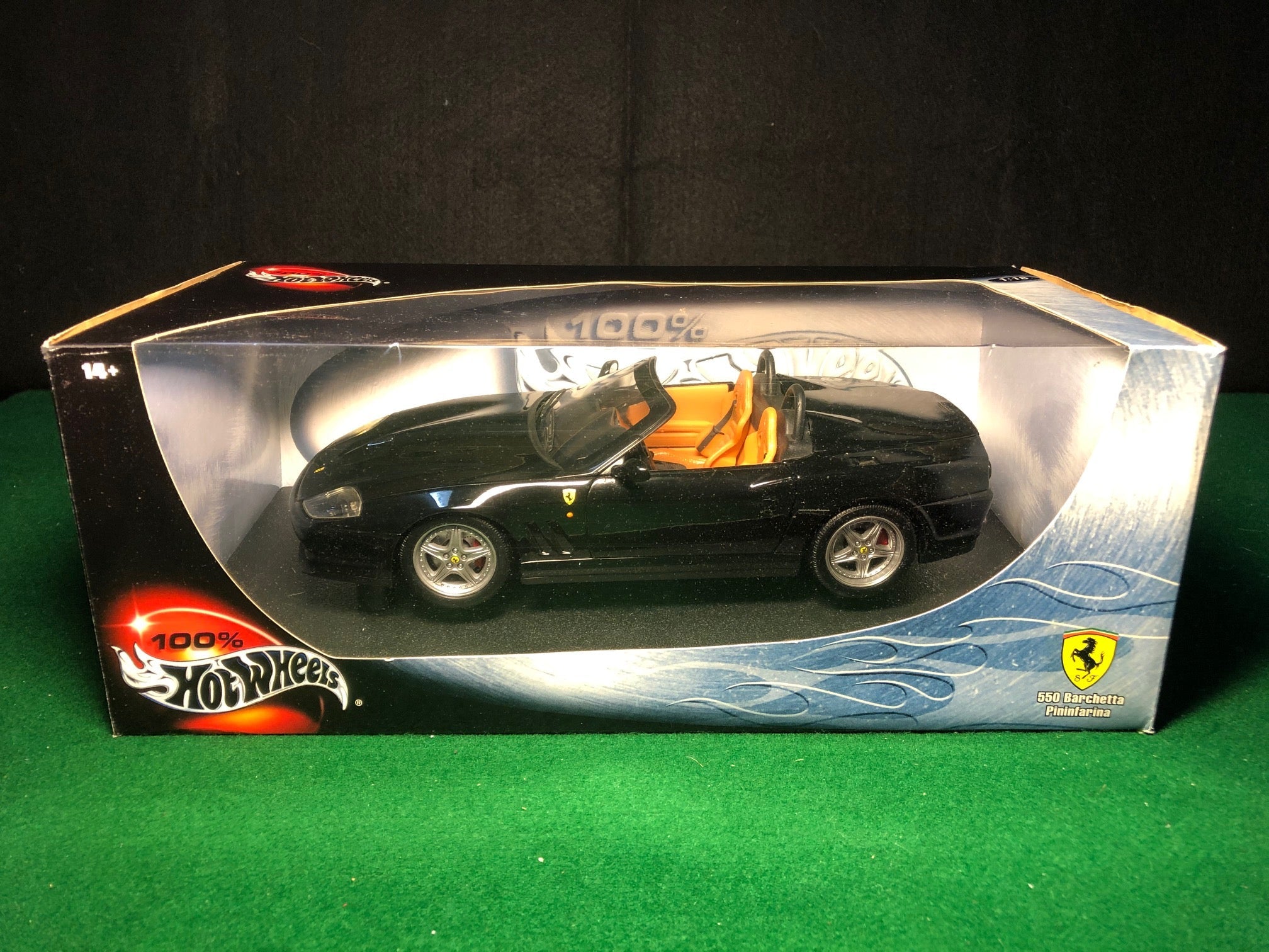 Ferrari 550 Barchetta Pininfarina Black by HotWheels 1:18 (54597)