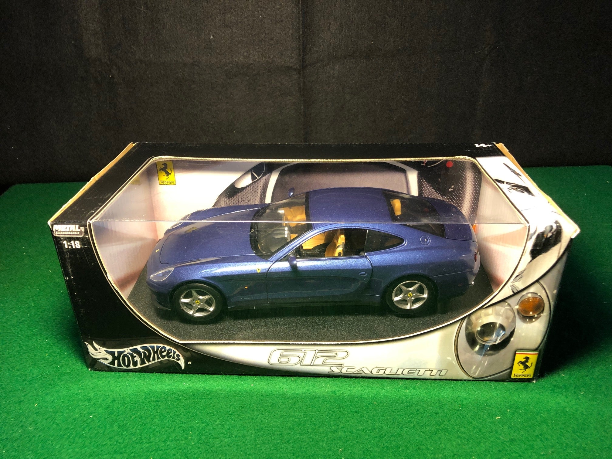 Ferrari 612 Scaglietti Metallic Blue by HotWheels 1:18 (C7522)
