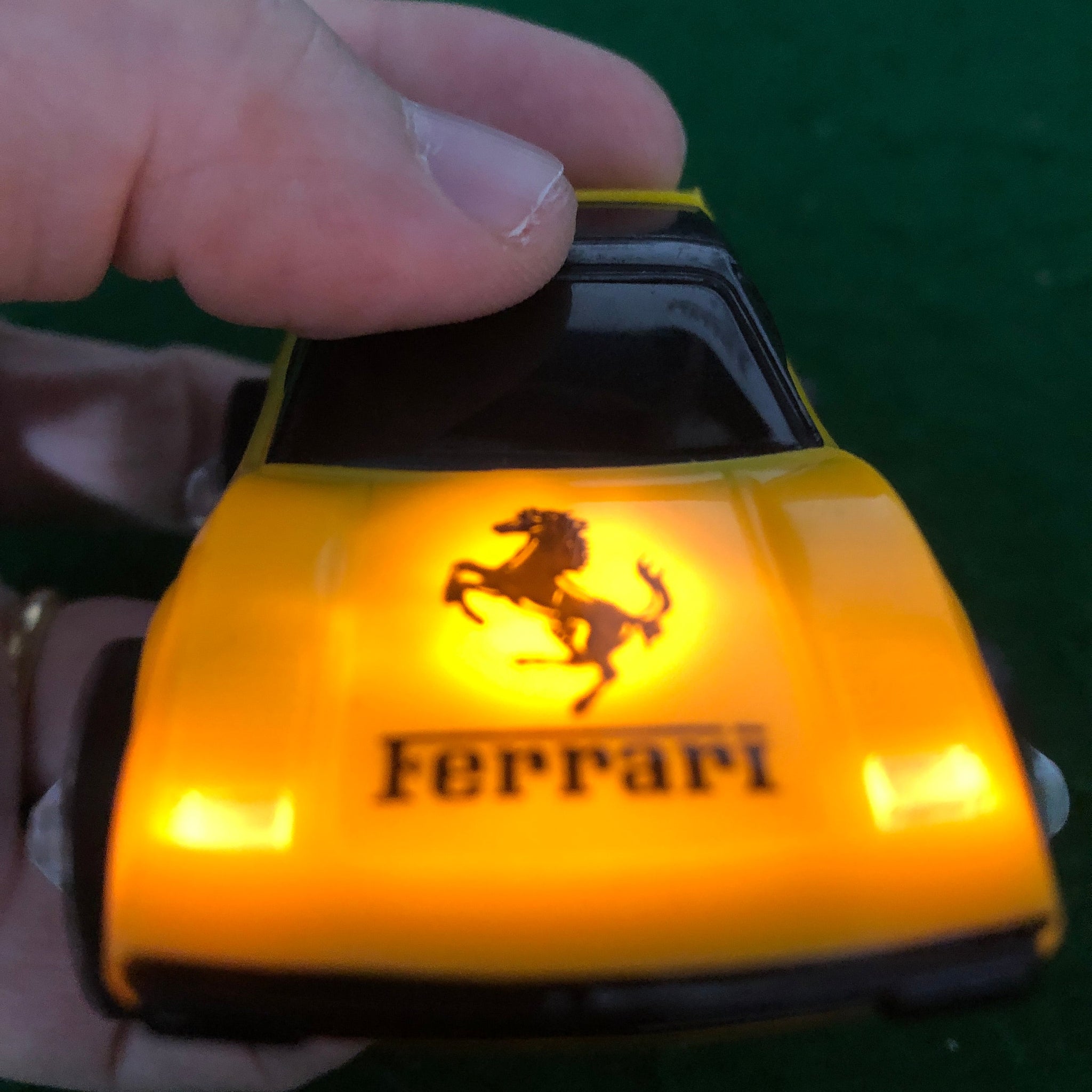 Ferrari 308 GTB Yellow Rough Riders Motorized & Headlights by LJN