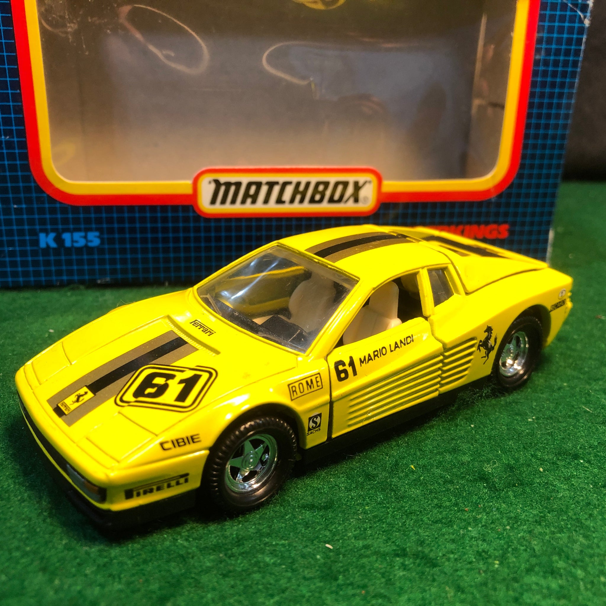 Ferrari Testarossa N 61 Mario Landi by Matchbox 1:40 (K155)