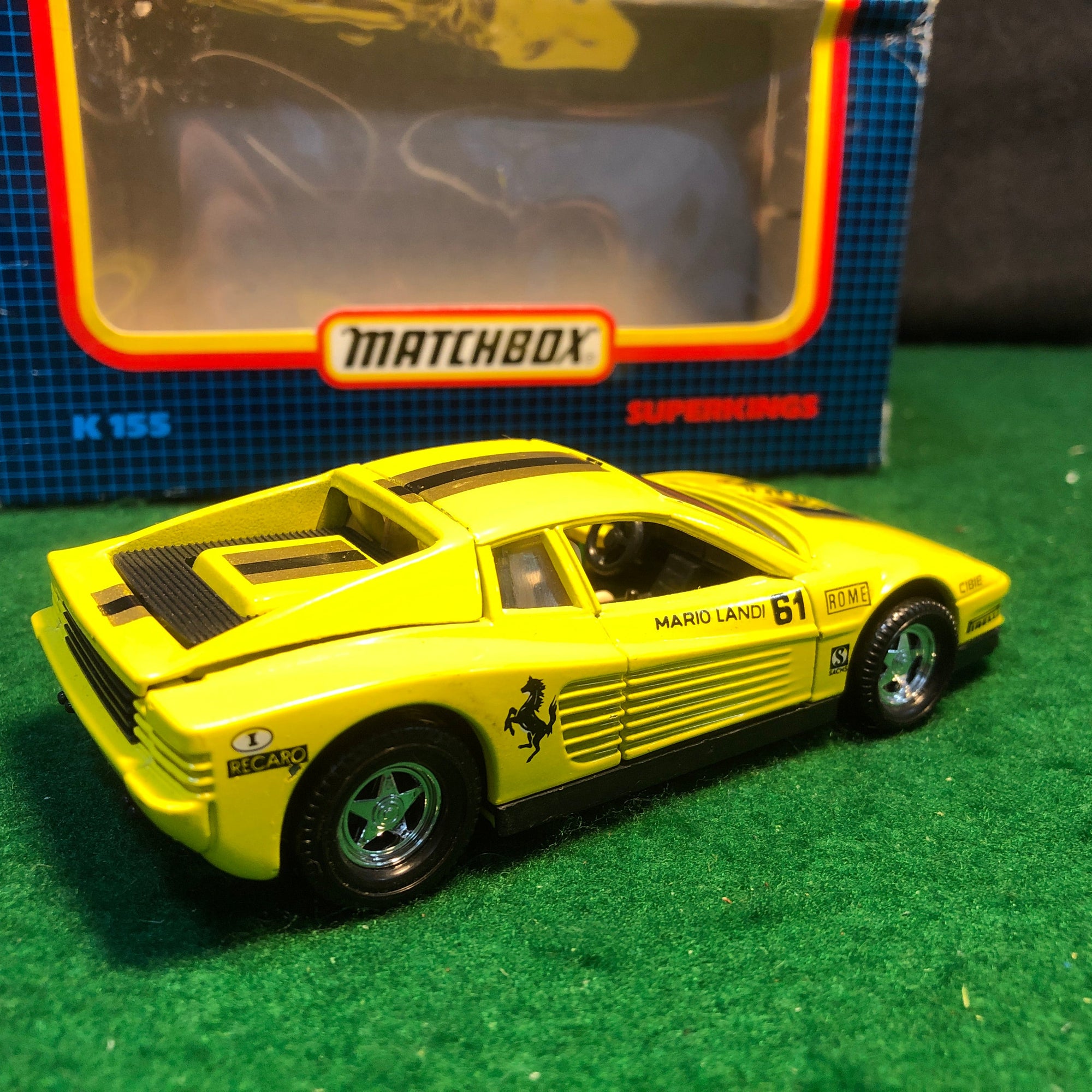 Ferrari Testarossa N 61 Mario Landi by Matchbox 1:40 (K155)