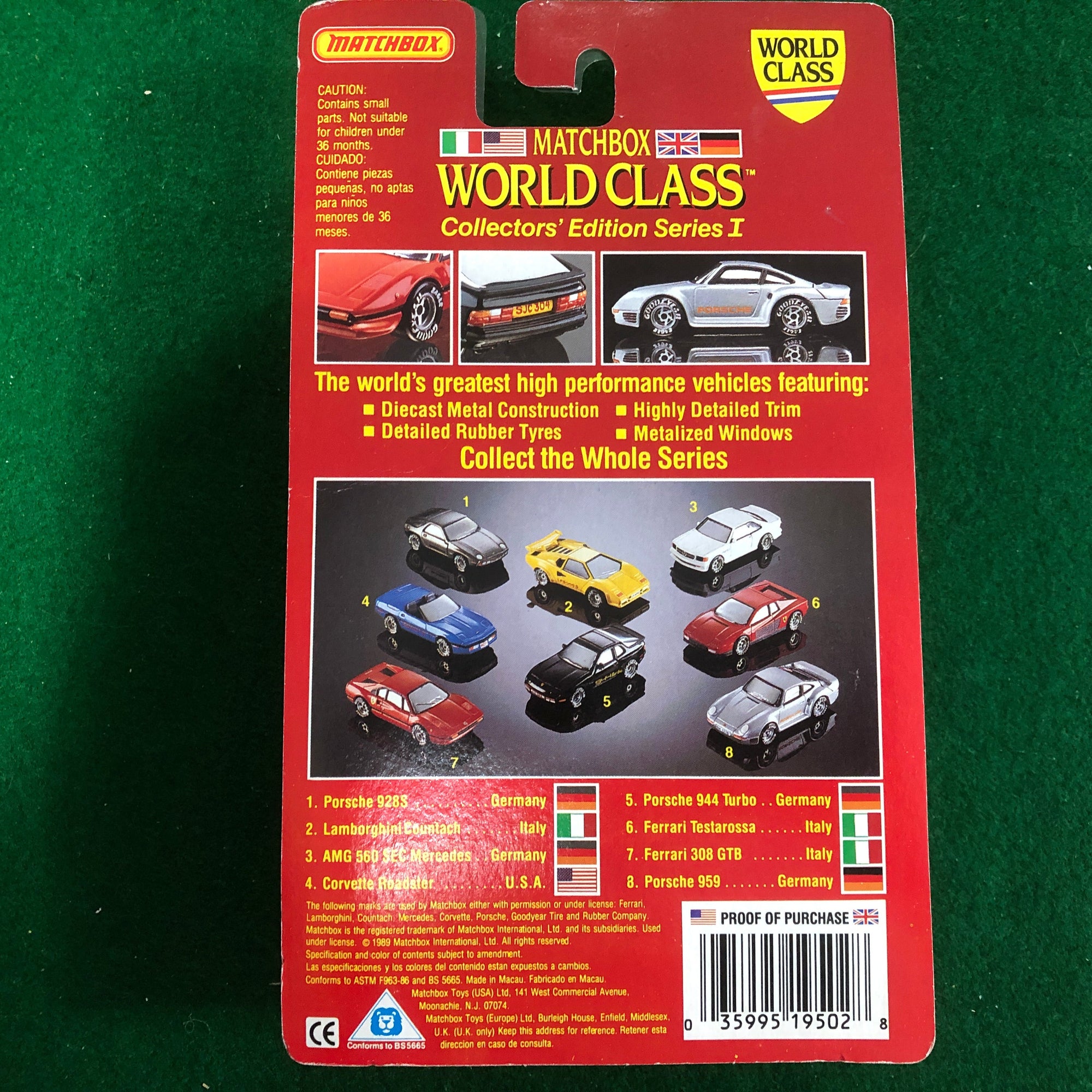 Ferrari Testarossa Red by Matchbox 1:59 (WC06)