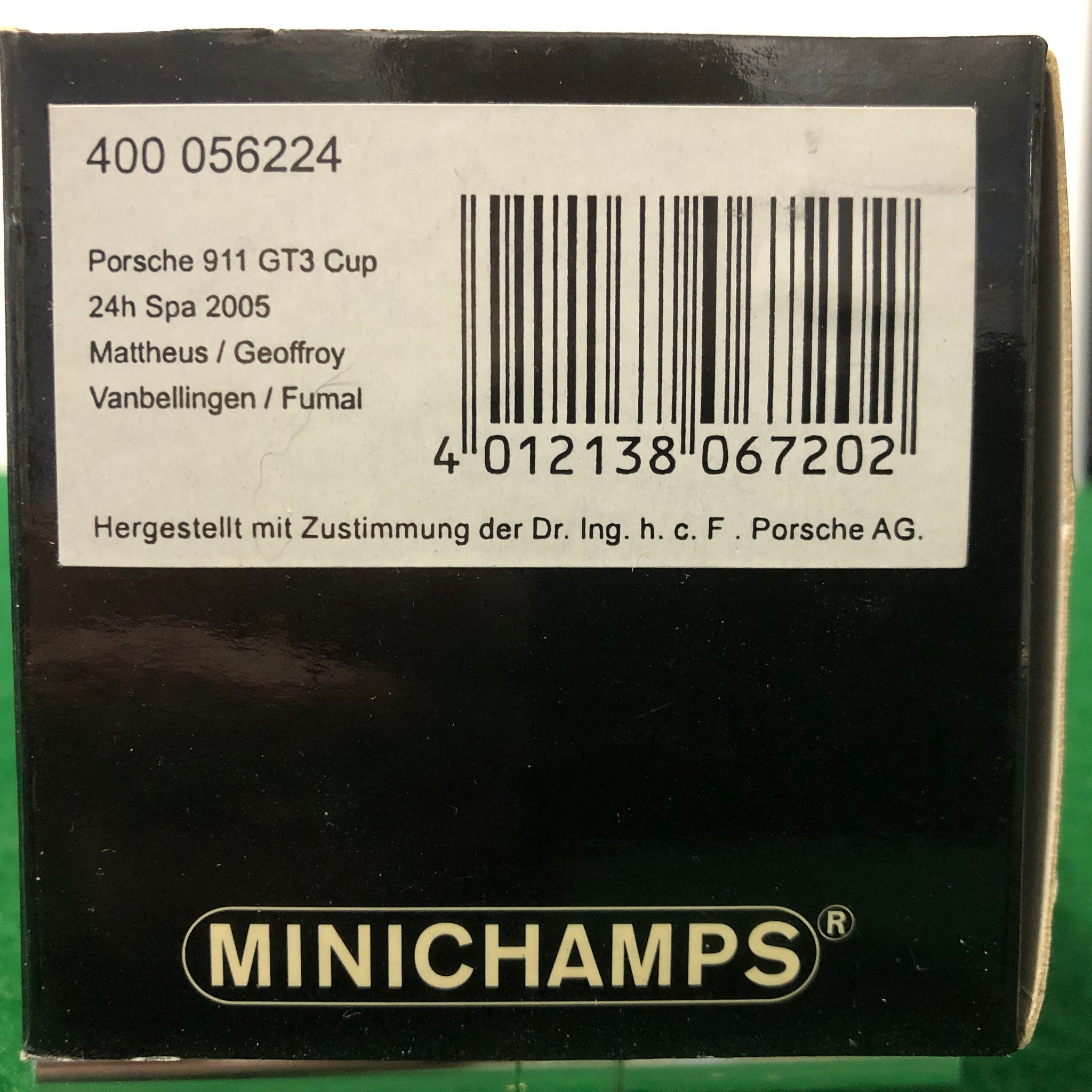 Porsche 911 GT3 Cup Spa 24h 2005 N 124 by Minichamps 1:43 (400056224)
