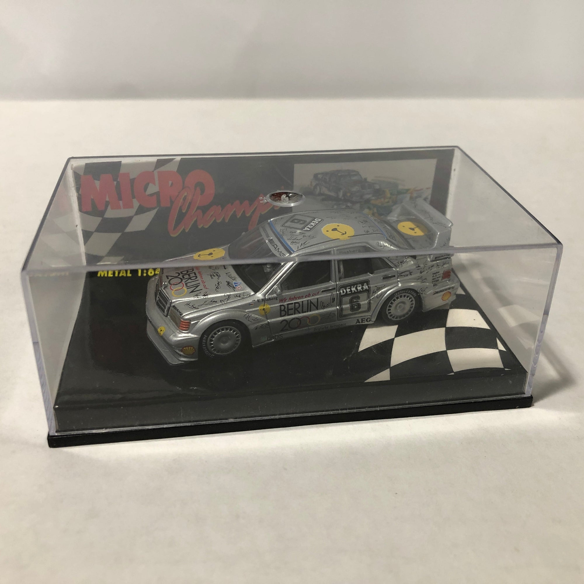 Mercedes-Benz 190E Evo 2 1992 N 6 Rosberg by Microchamps 1:64 (MCH651101)