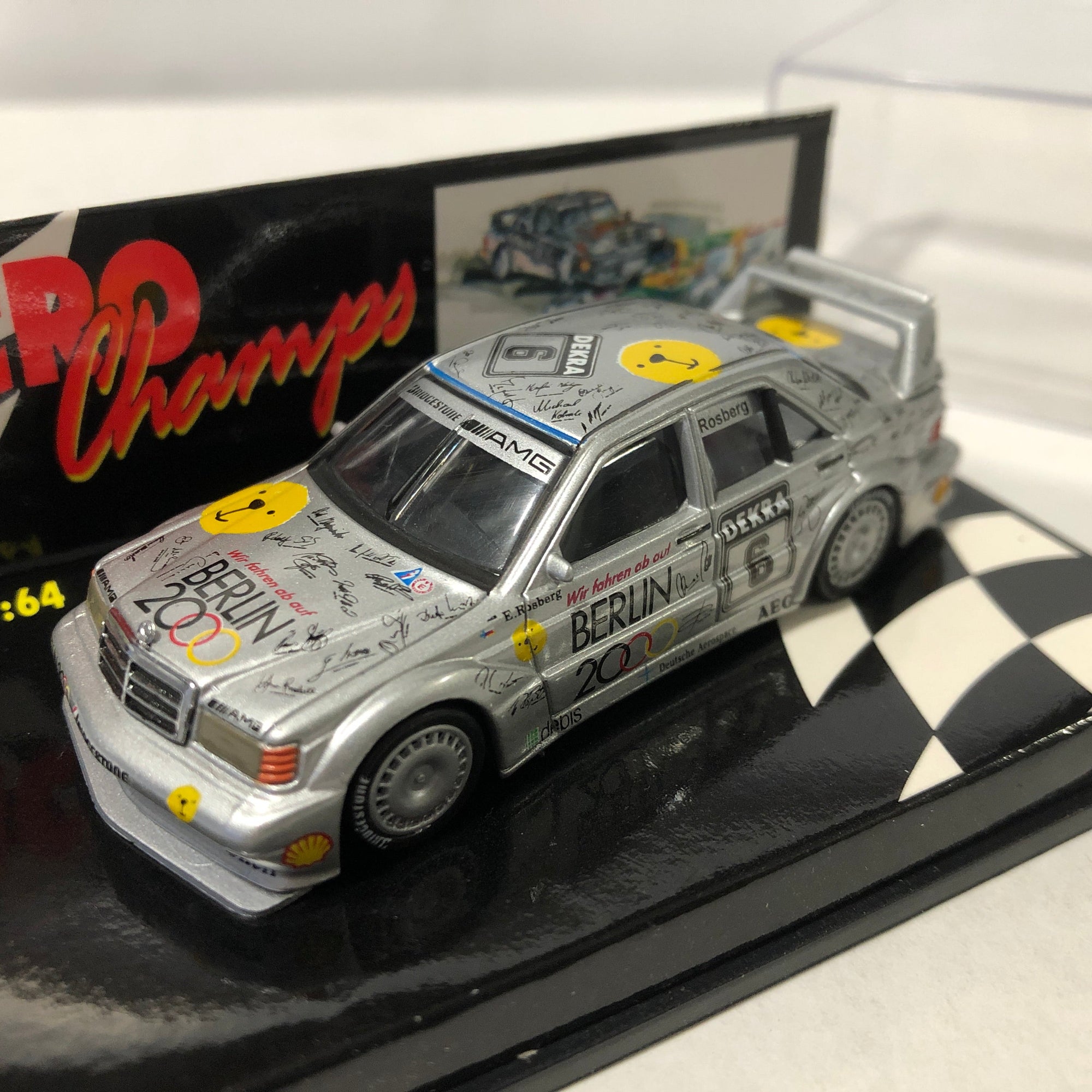 Mercedes-Benz 190E Evo 2 1992 N 6 Rosberg by Microchamps 1:64 (MCH651101)