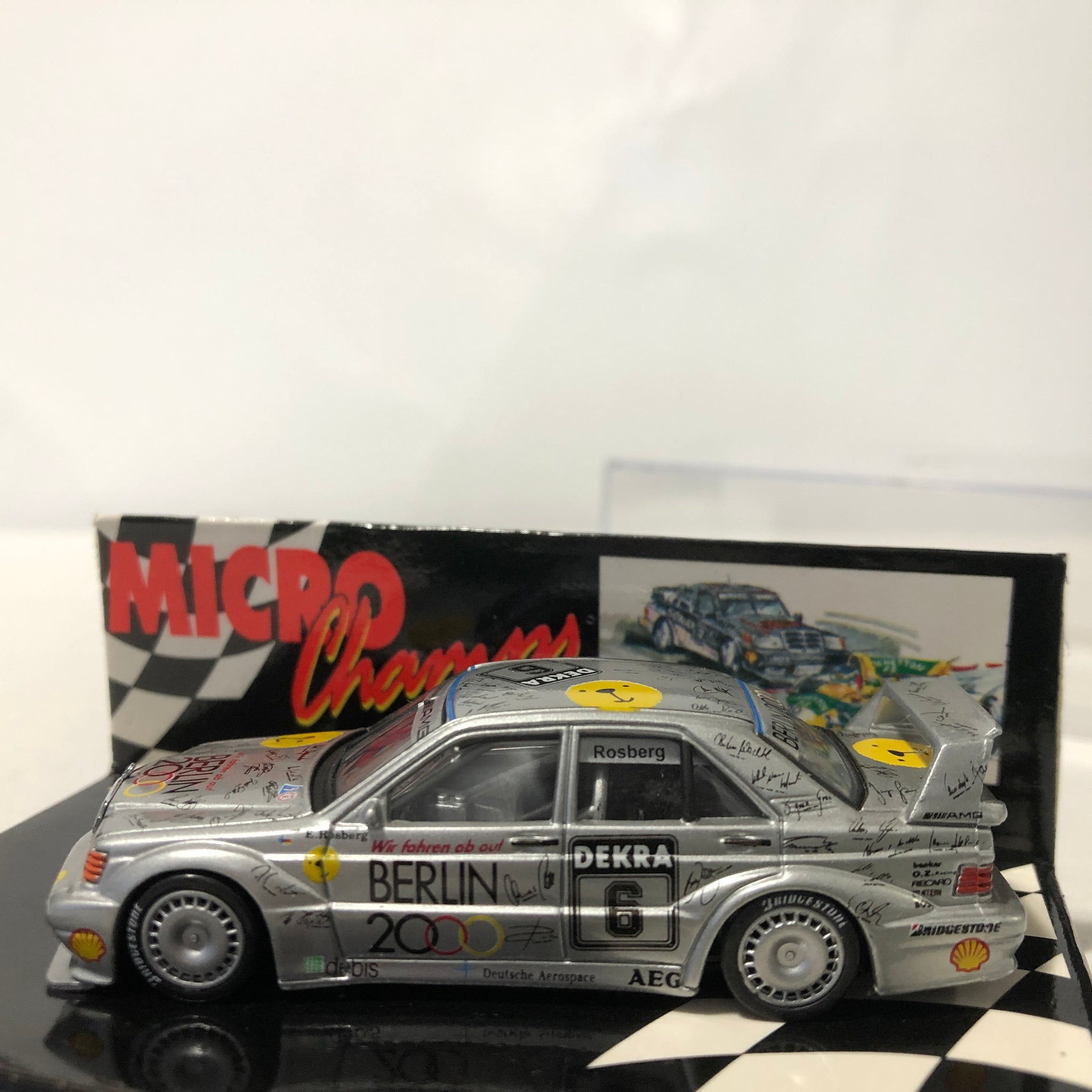 Mercedes-Benz 190E Evo 2 1992 N 6 Rosberg by Microchamps 1:64 (MCH651101)
