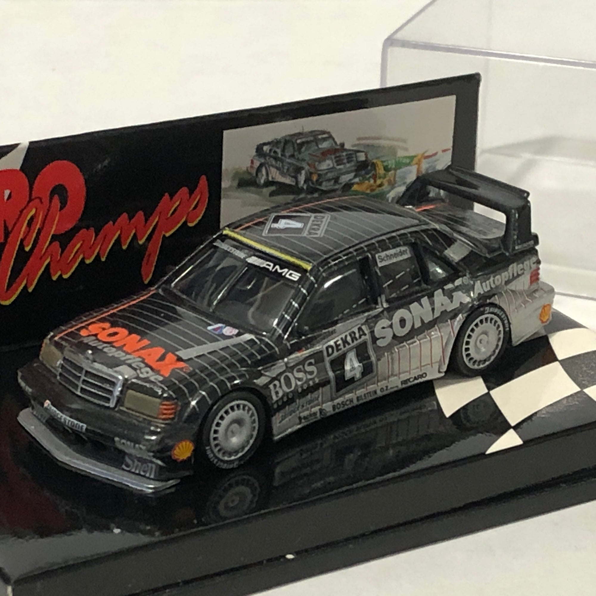 Mercedes-Benz 190E Evo 2 1992 N 4 Schneider by Microchamps 1:64 (MCH651103)