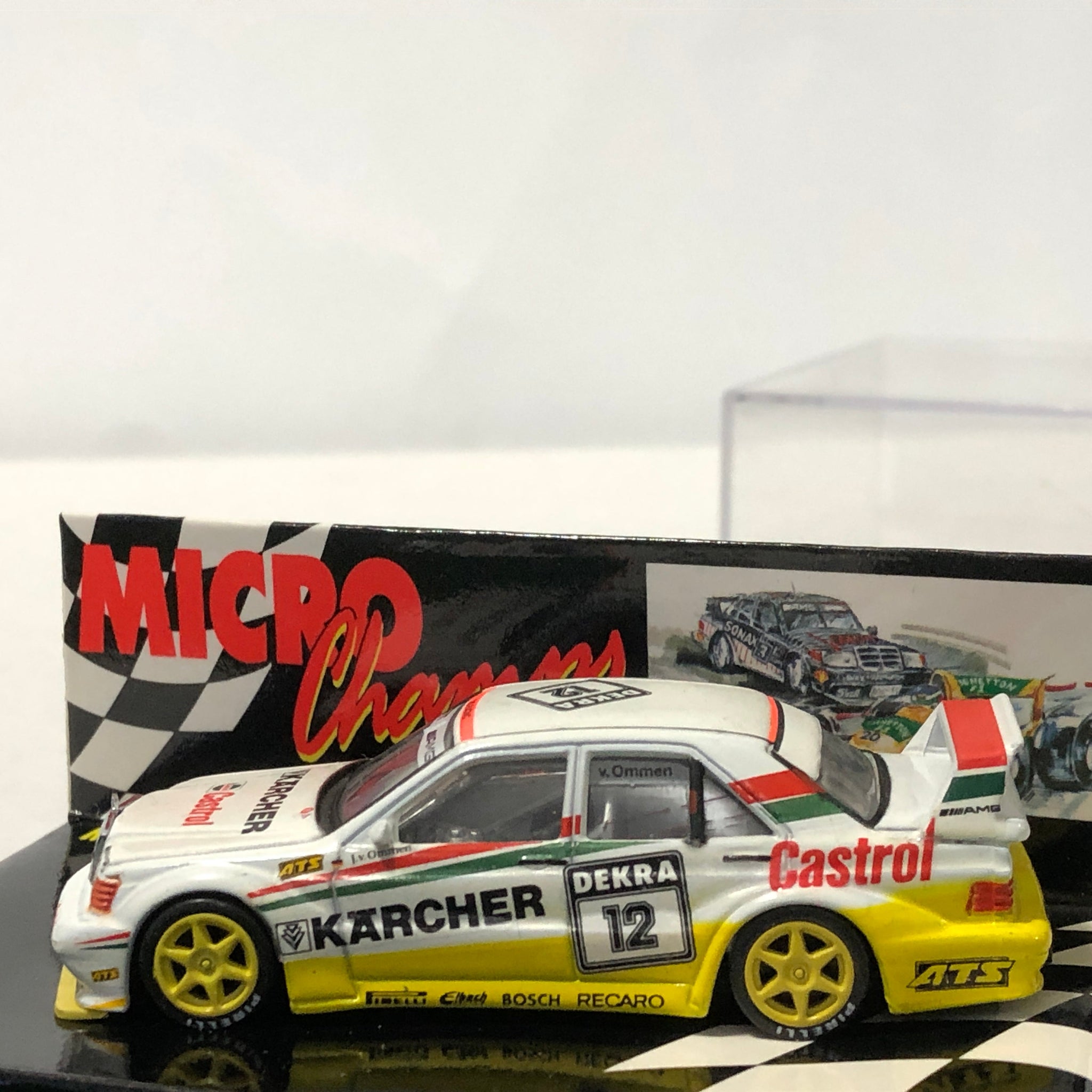 Mercedes-Benz 190E Evo 2 1992 N 12 V Ommen by Microchamps 1:64 (MCH651107)