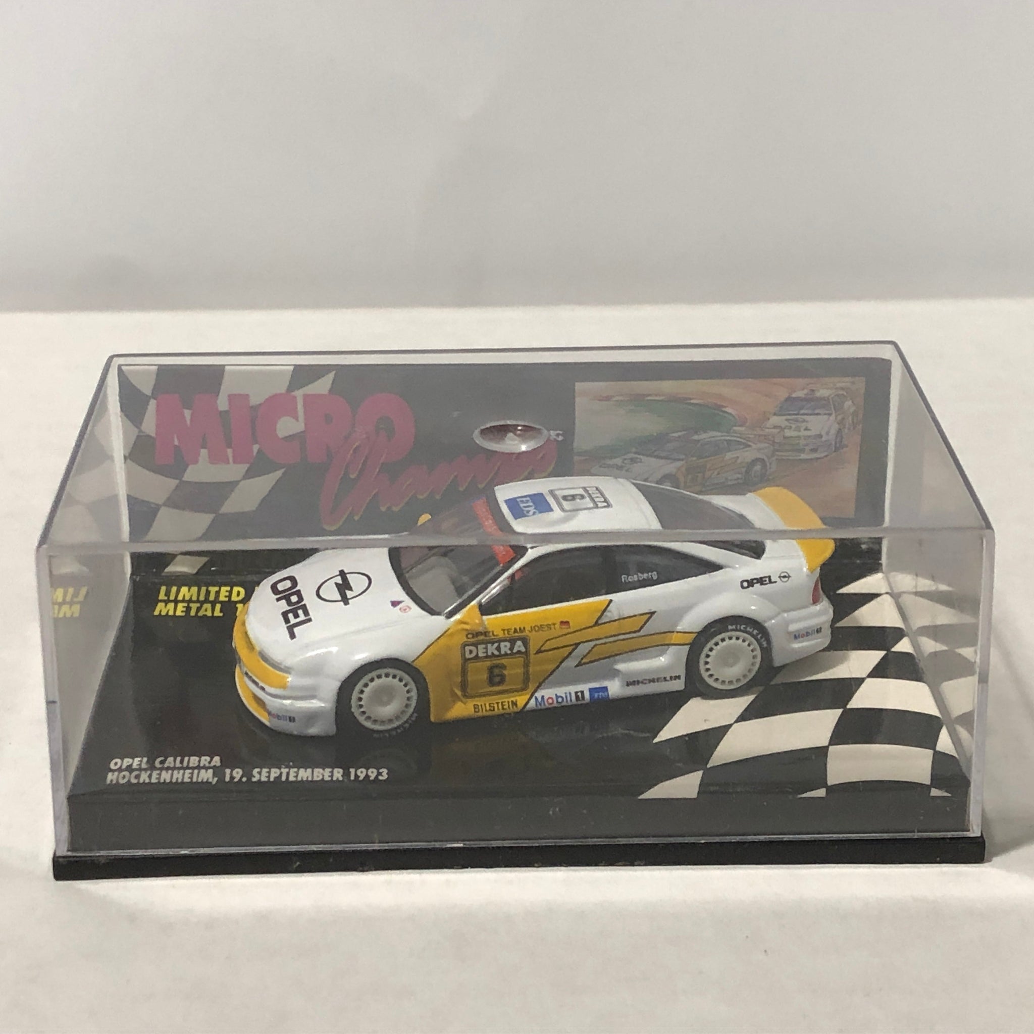 Opel Calibra 1993 Hockenheim 19/9/93 N 6 K Rosberg by Microchamps 1:64 (MCH651200)(Ltd Ed)