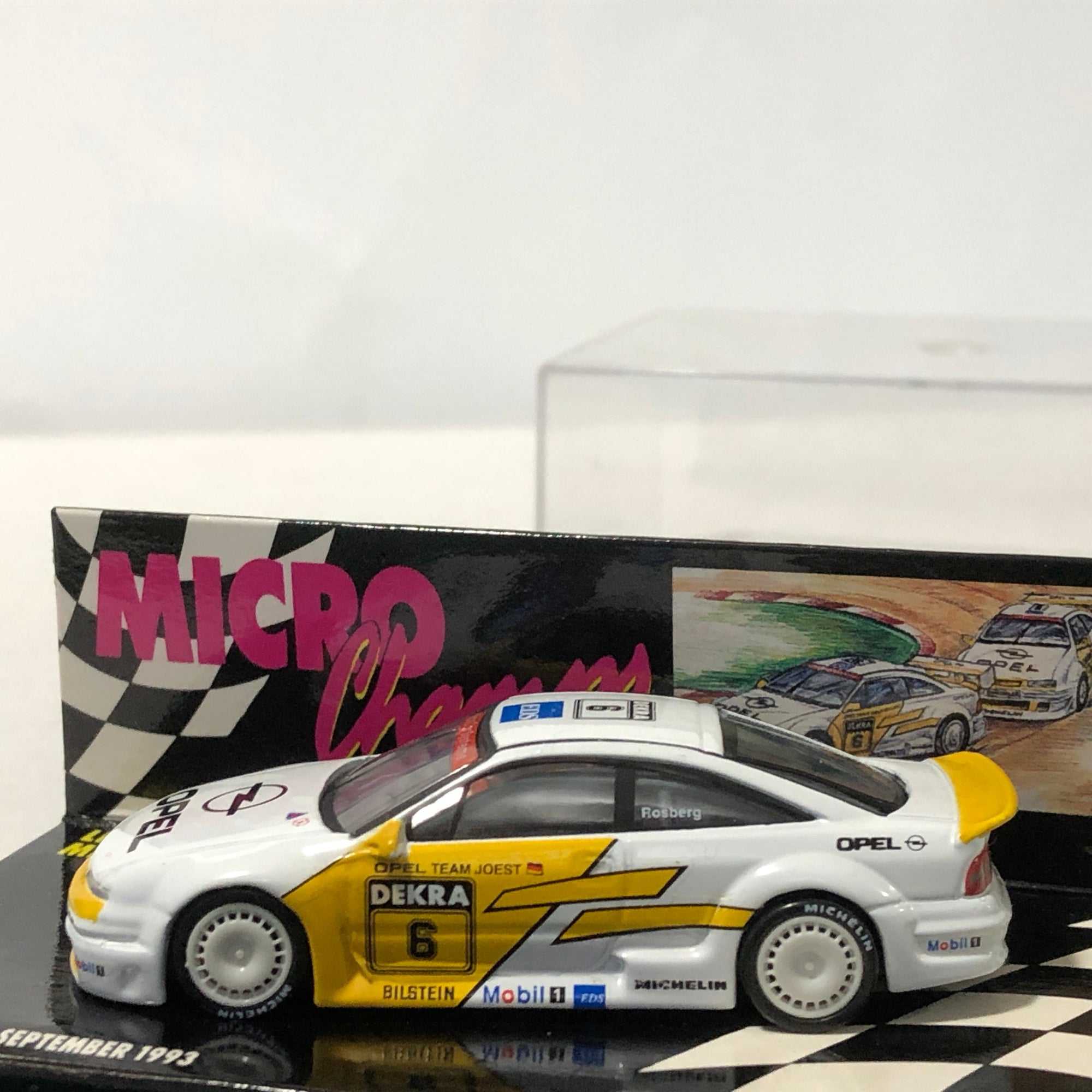 Opel Calibra 1993 Hockenheim 19/9/93 N 6 K Rosberg by Microchamps 1:64 (MCH651200)(Ltd Ed)