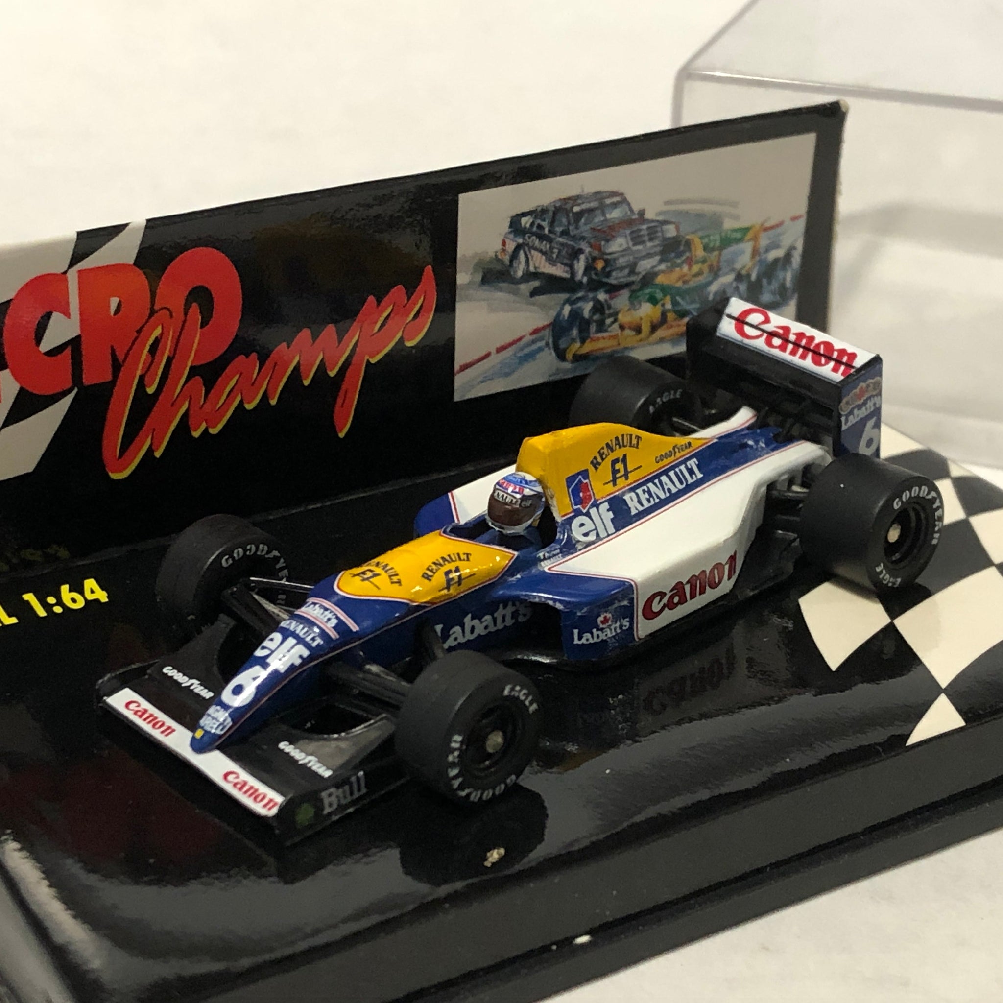 Williams FW14 F1 1991 N 6 R Patrese by Microchamps 1:64 (MCH651303)