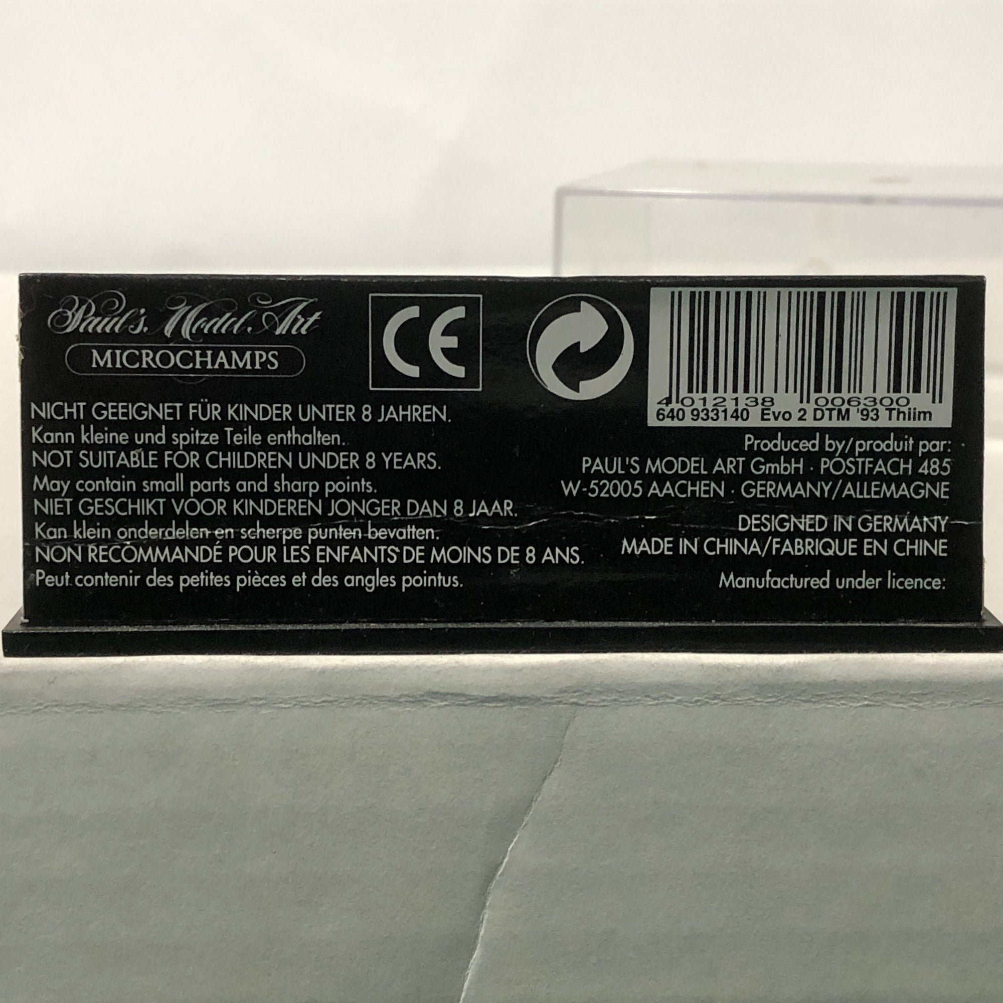 Mercedes-Benz 190E Evo 2 1993 N T3 Thim by Microchamps 1:64 (MCH933140)