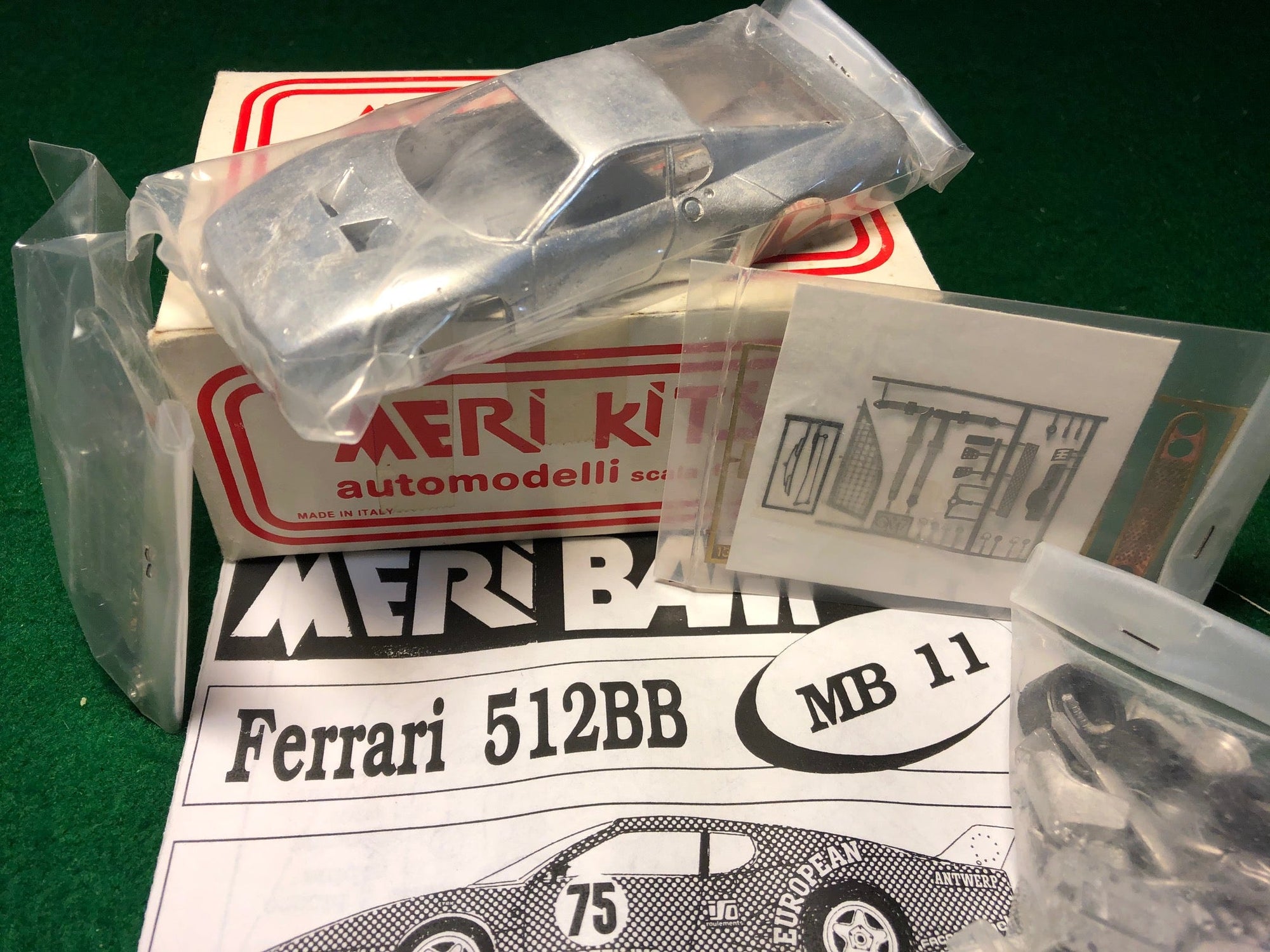 Ferrari 512 BB "European University" N 75 Le Mans 1980 by Meri Kits 1:43 (MB011)