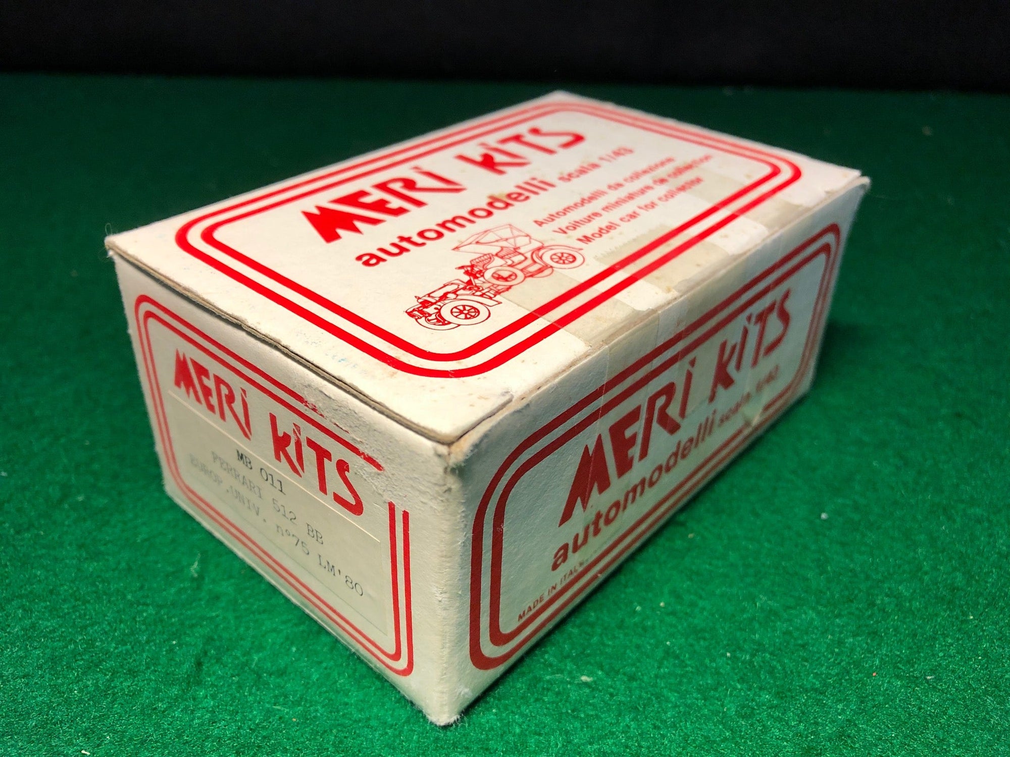 Ferrari 512 BB "European University" N 75 Le Mans 1980 by Meri Kits 1:43 (MB011)