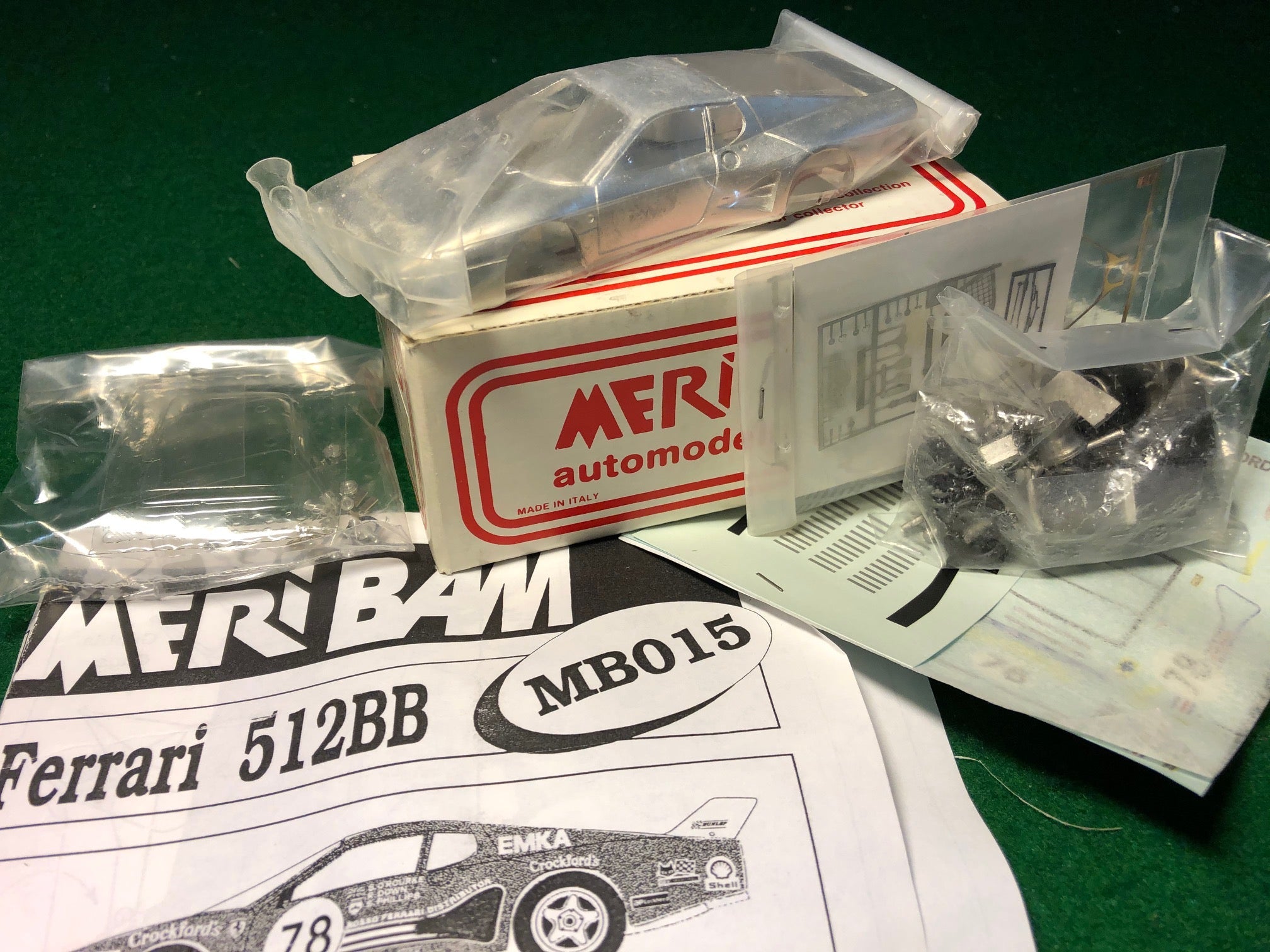 Ferrari 512 BB "Crockfords" Le Mans 1980 by Meri Kits 1:43 (MB015)