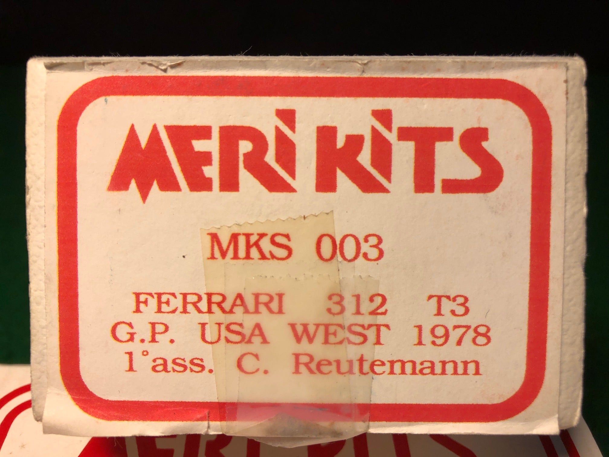 Ferrari 312 T3 F1 GP USA West 1978 Reutemann by Meri Kits 1:43 (MKS003)
