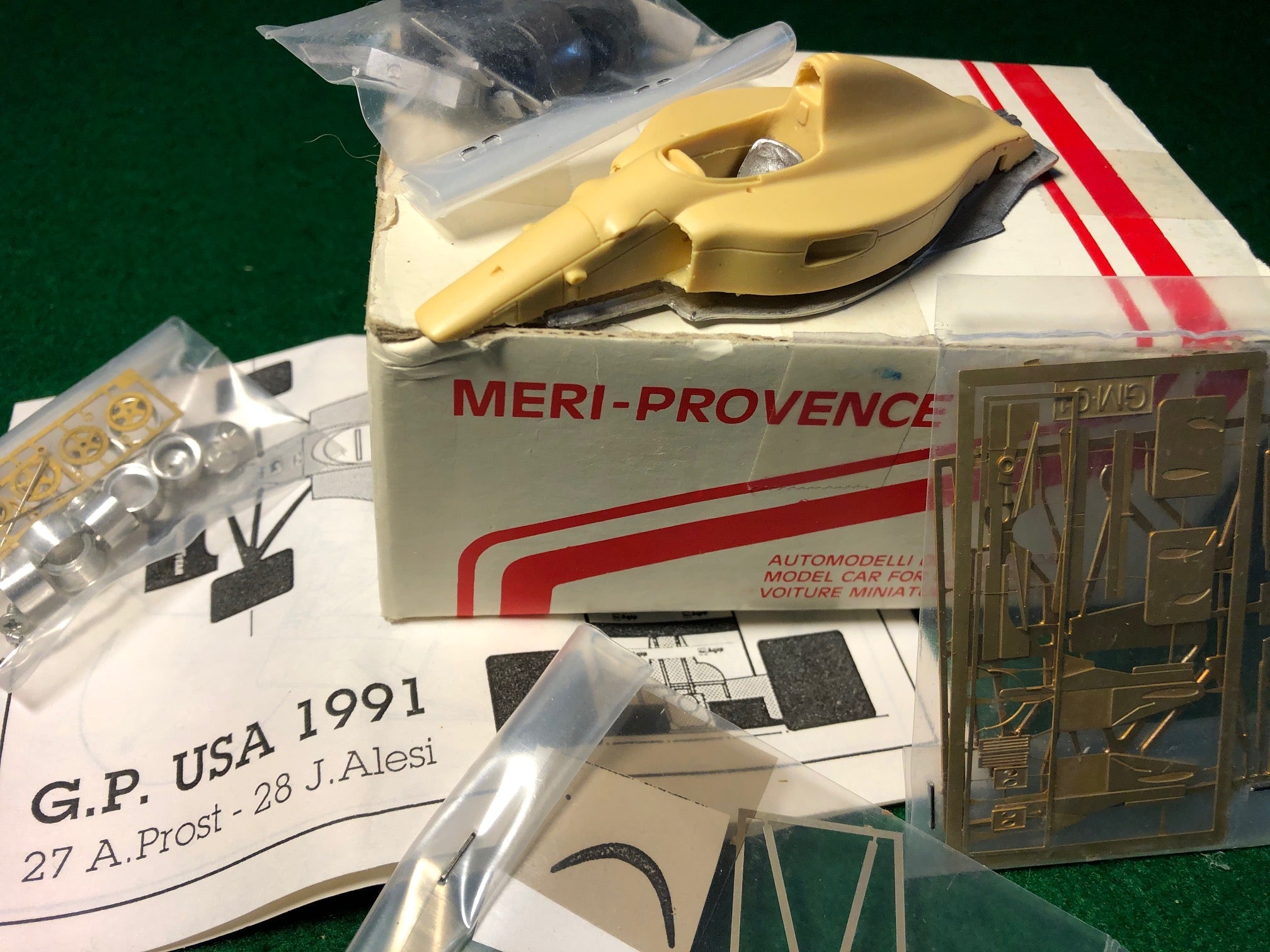 Ferrari 642 F1 GP United States 1991 N 27 Prost or N 28 Alesi by Meri Kits 1:43 (MP009)