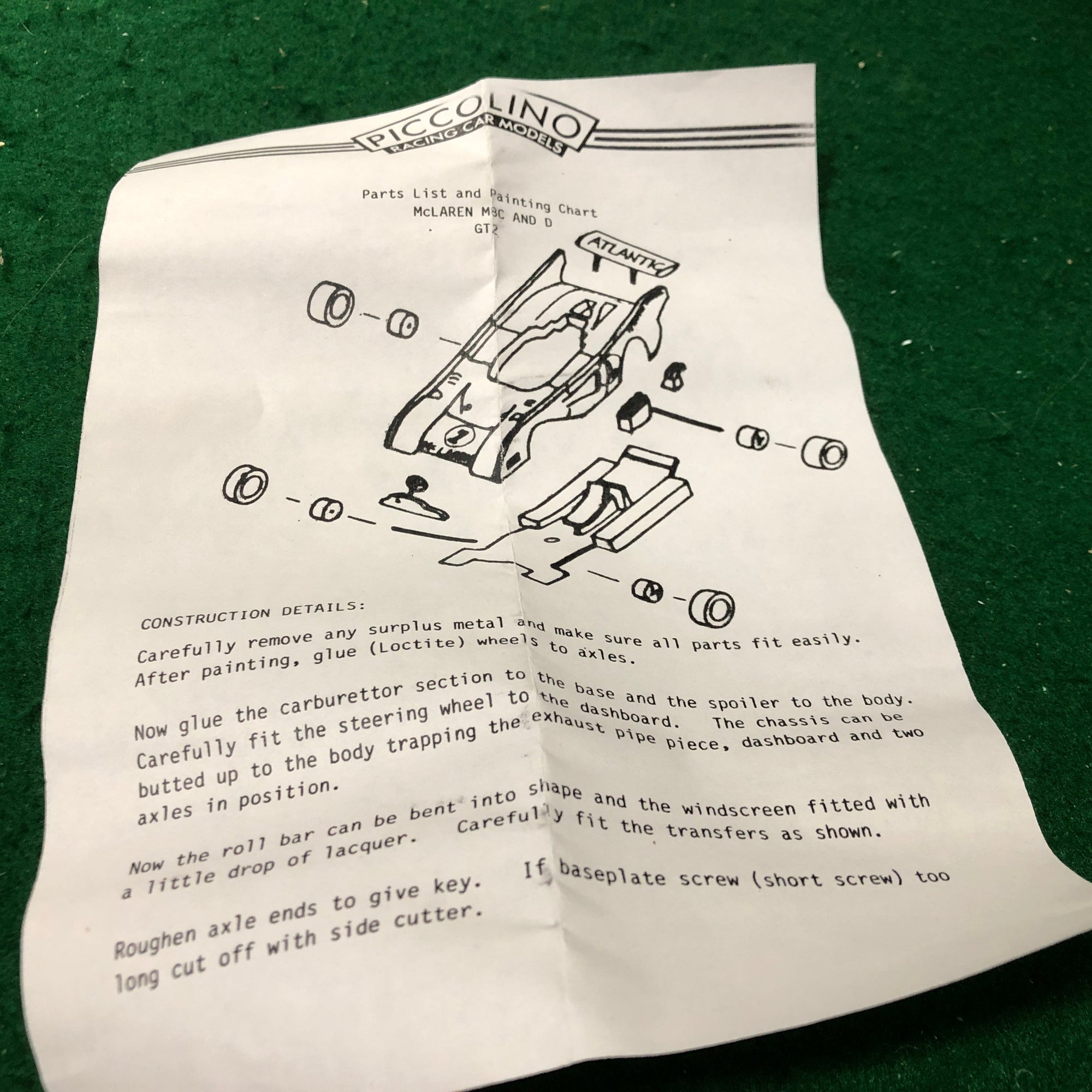 McLaren M8C & D 1970 N 2 Kit by Bellini Piccolino 1:76 (GT2/K)(w/Decals)