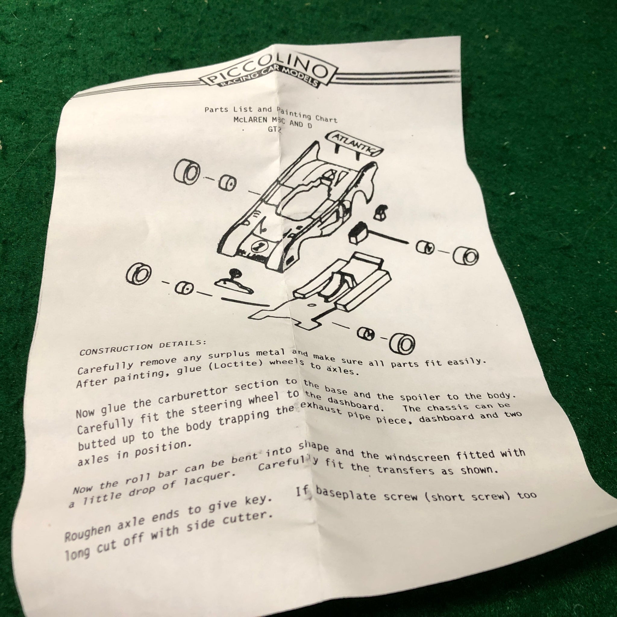 McLaren M8C & D 1970 N 2 Kit by Bellini Piccolino 1:76 (GT2/K)(w/Decals)