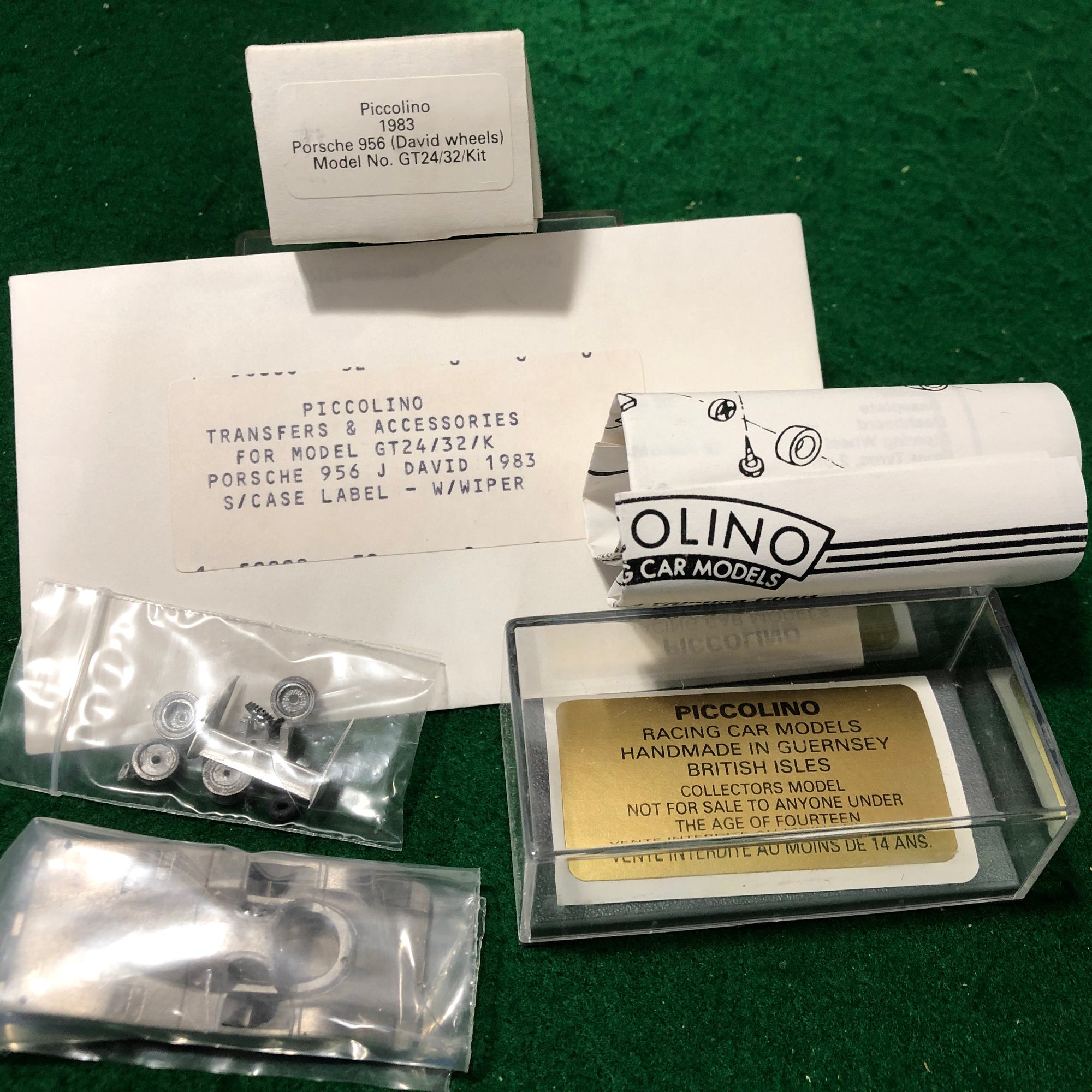 Porsche 956 Canon N 14 1983 Kit by Bellini Piccolino 1:76 (B)(GT24/30/K)(w/Decals)(7)