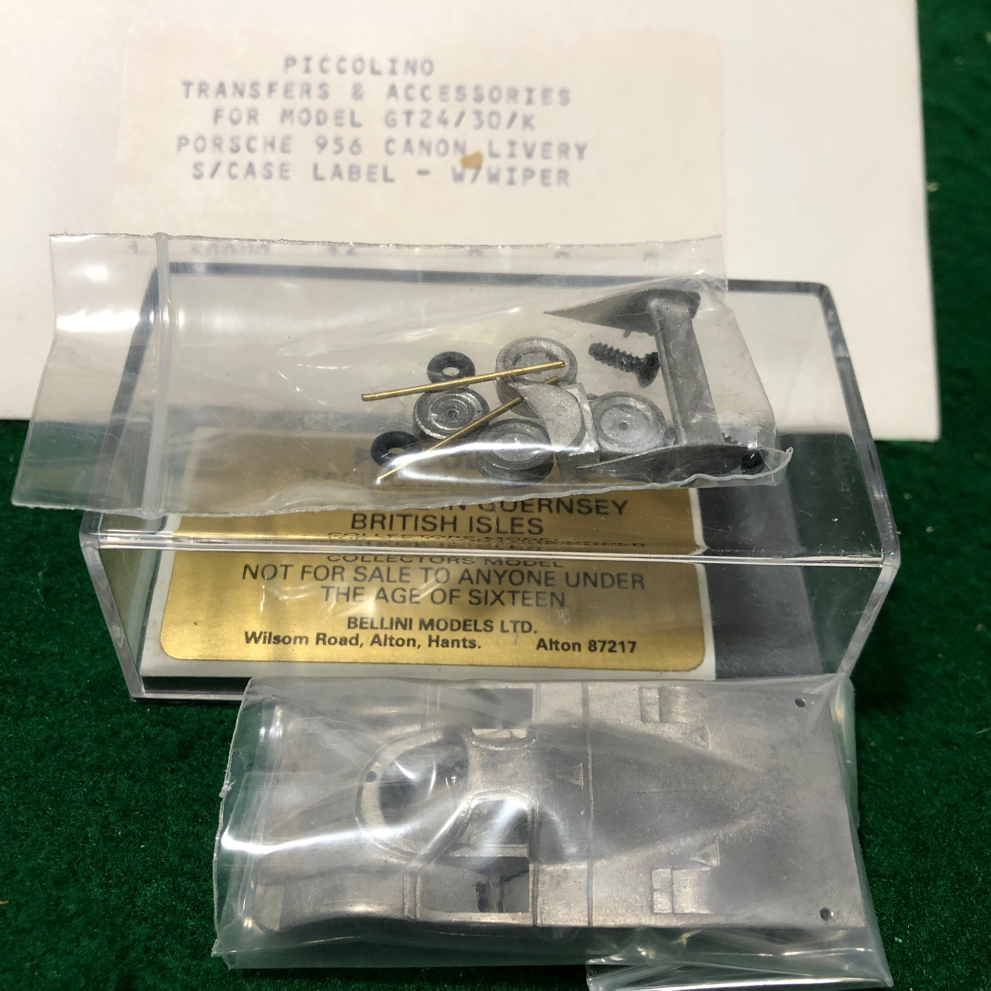 Porsche 956 Canon N 14 1983 Kit by Bellini Piccolino 1:76 (B)(GT24/30/K)(w/Decals)(8)