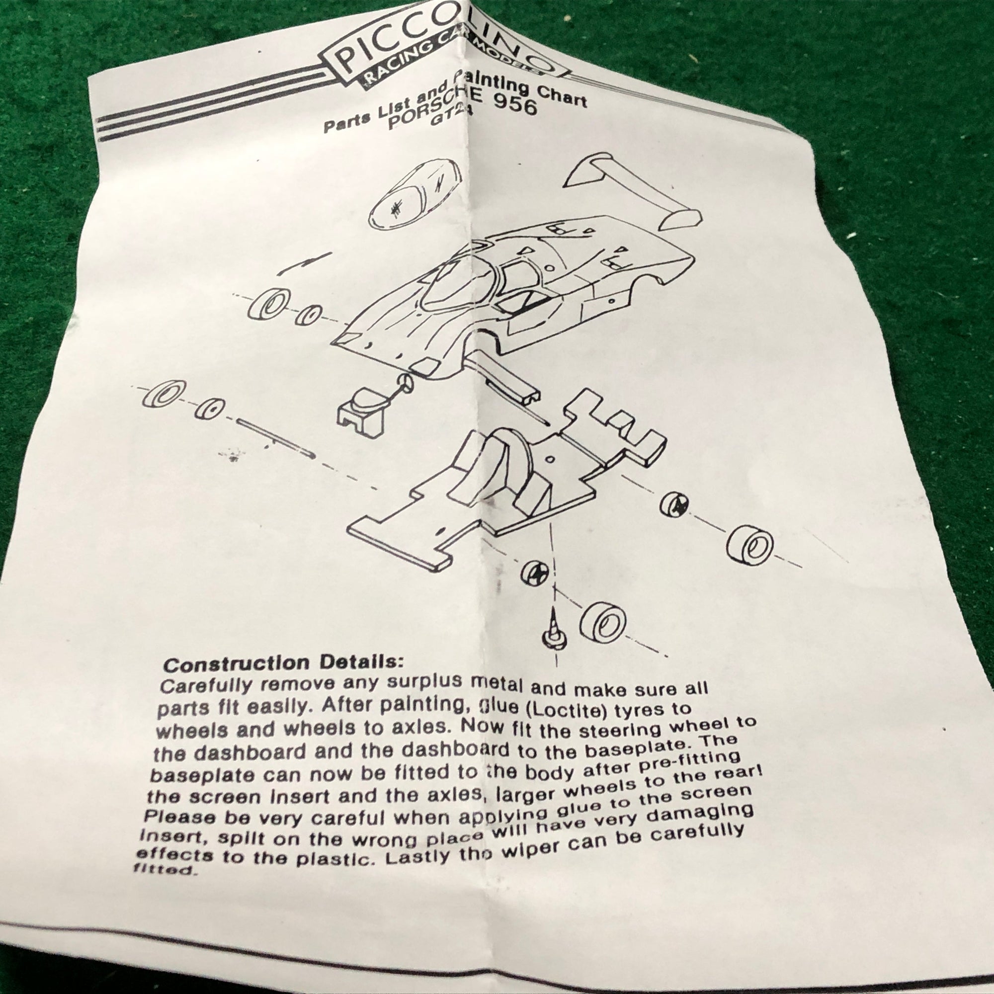 Porsche 956 1982 by Bellini Piccolino 1:76 (B)(GT24/K)